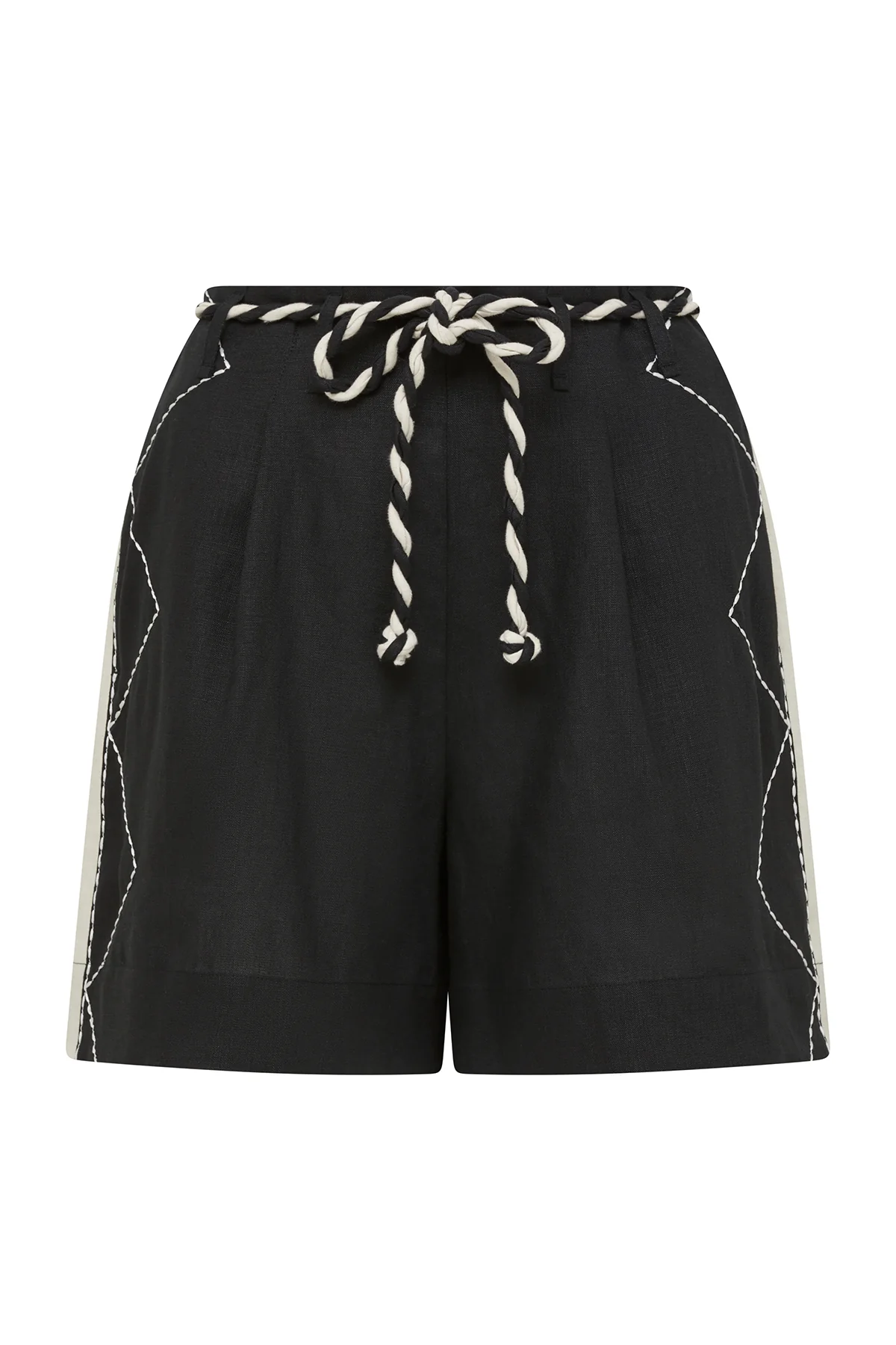 Ally Embroidered Short - Black - Image 2