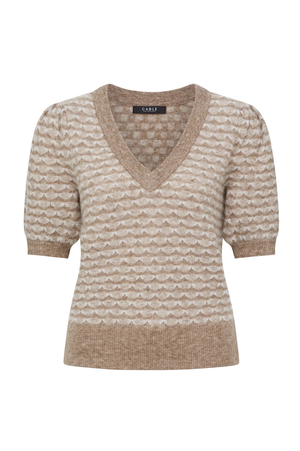 Annika Mohair Top - Latte - Image 2