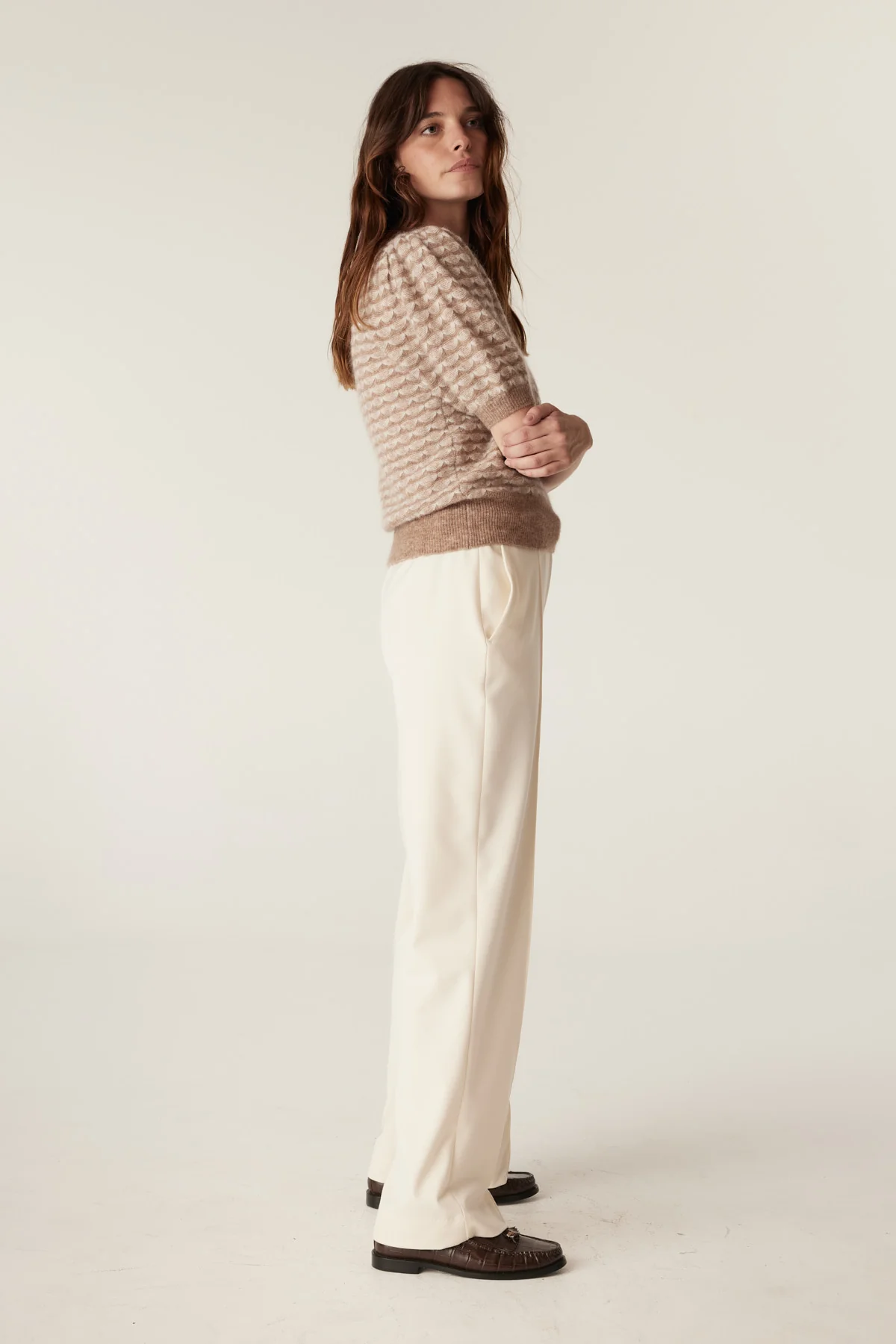 Annika Mohair Top - Latte - Image 4