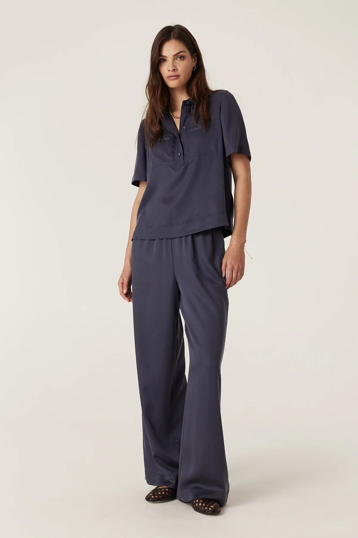 Ashton Blouse - Navy - Image 8