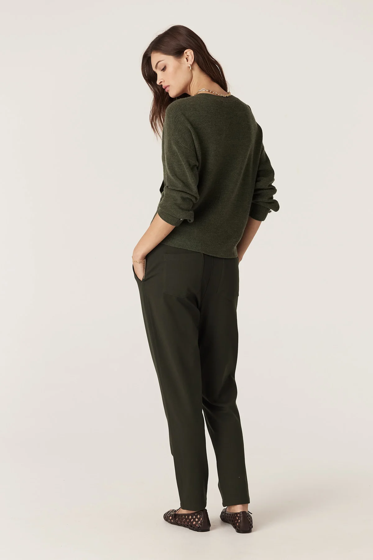 Audrey Merino Jumper - Forest - Image 5
