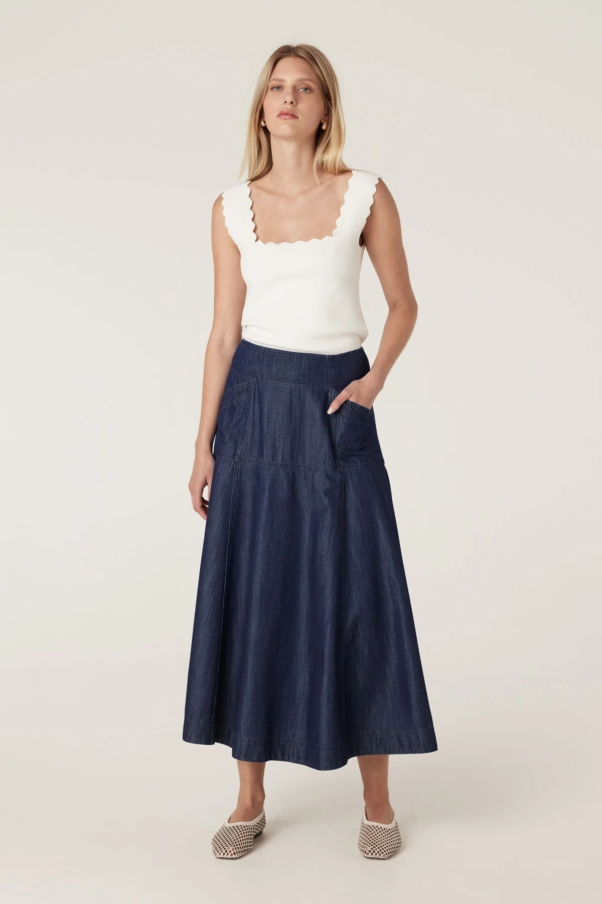 Bay Skirt - Indigo - Image 4