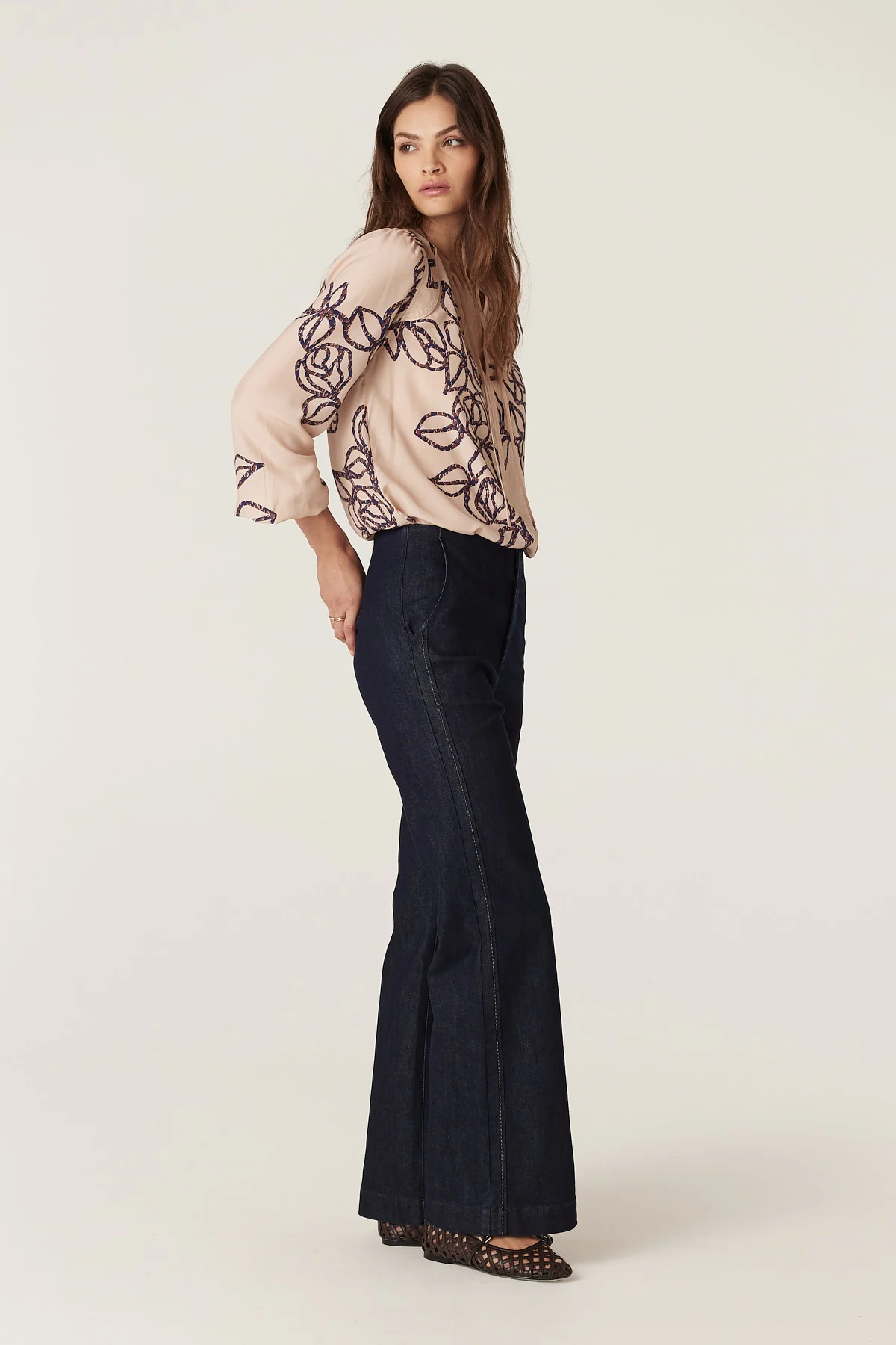 Bloom Blouse - Stencil Floral - Image 5