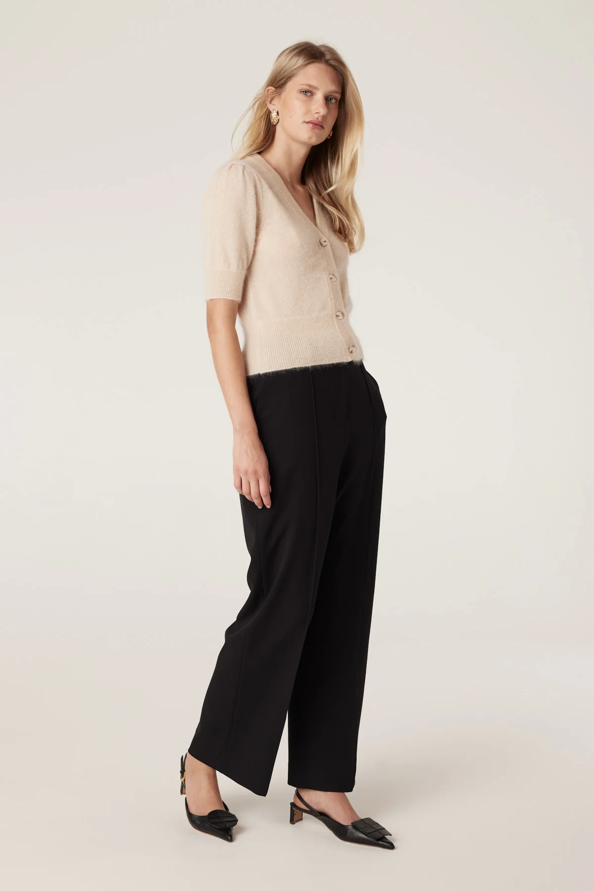 Cashmere Spring Cardigan - Fawn - Image 3