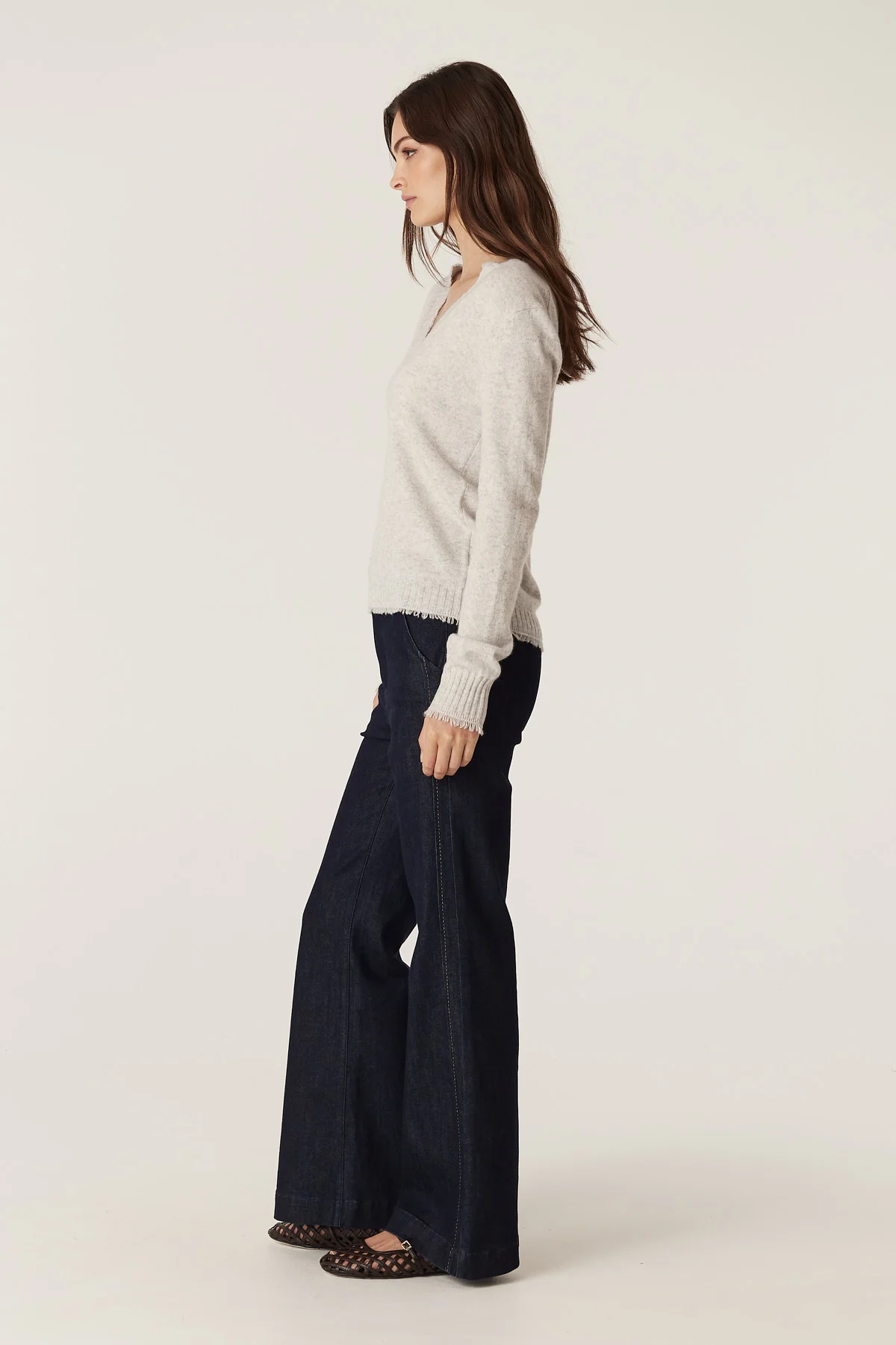 Cashmere Wool Aura Jumper - Frost - Image 4