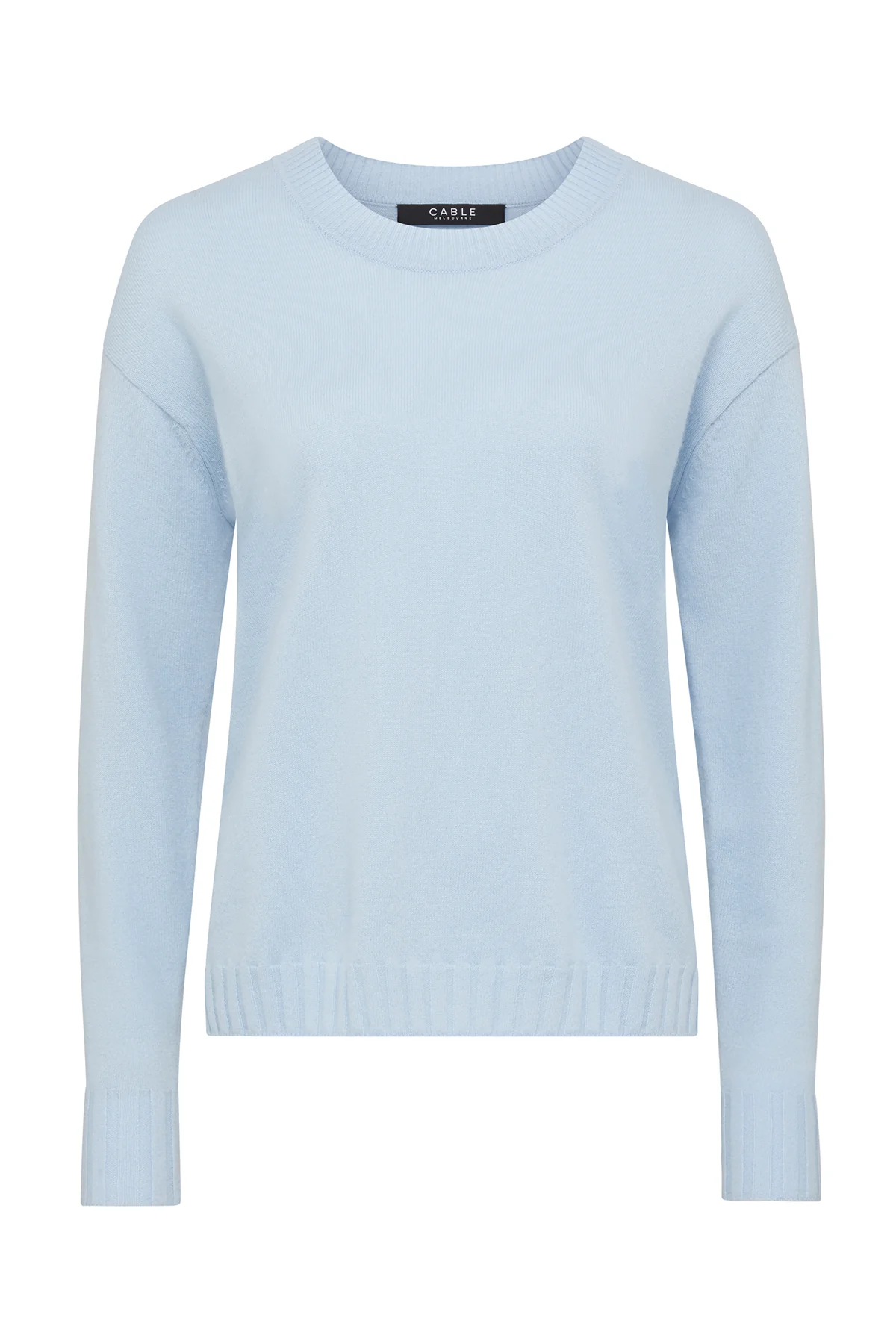 Cashwool Crew Jumper - Blue - Image 2