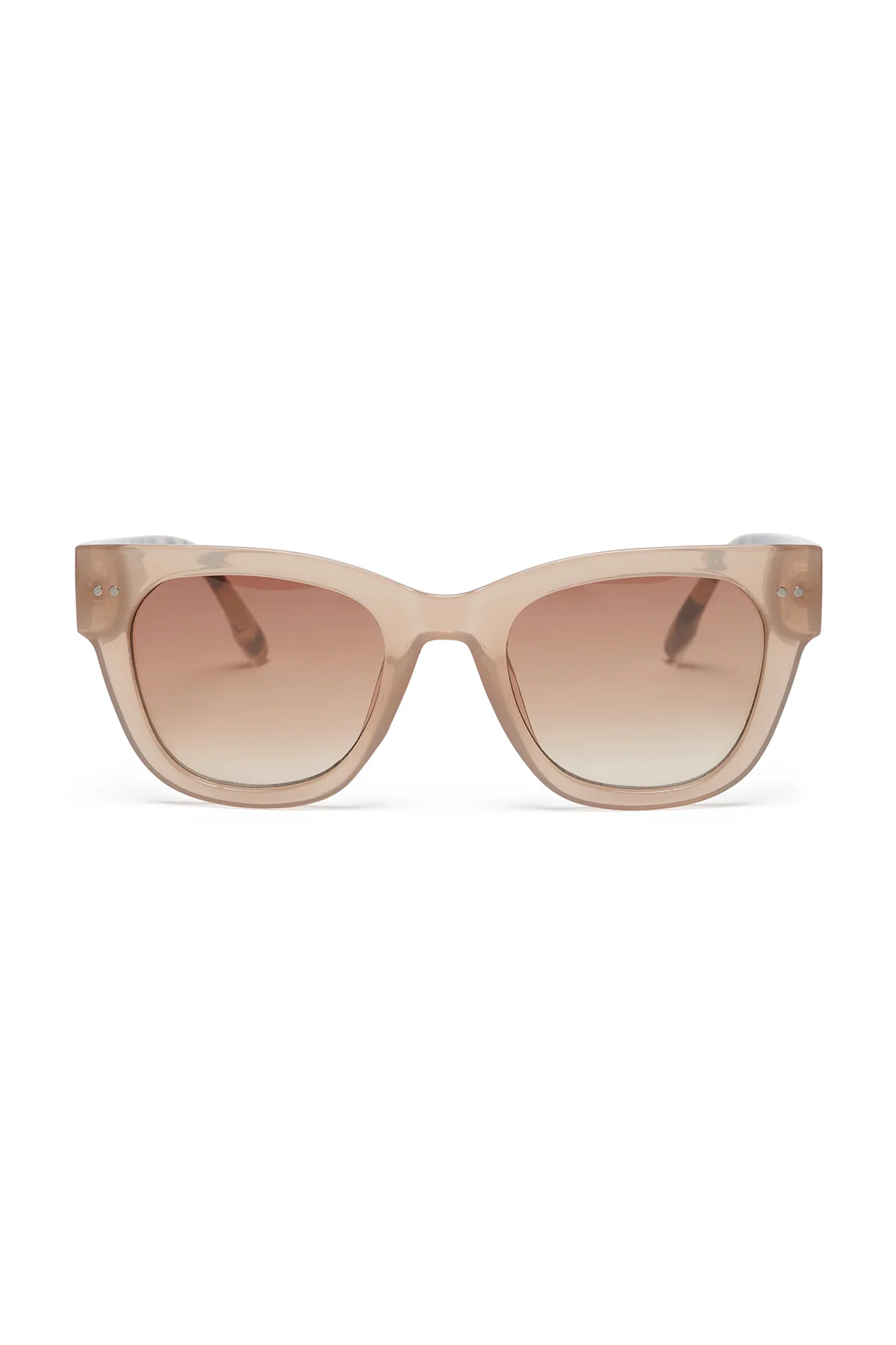 Classic Retro Sunglasses - Milky Beige - Image 2