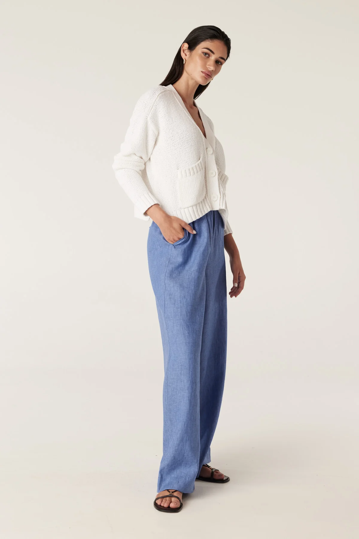 Coast Knit Cardigan - Milk - Image 3