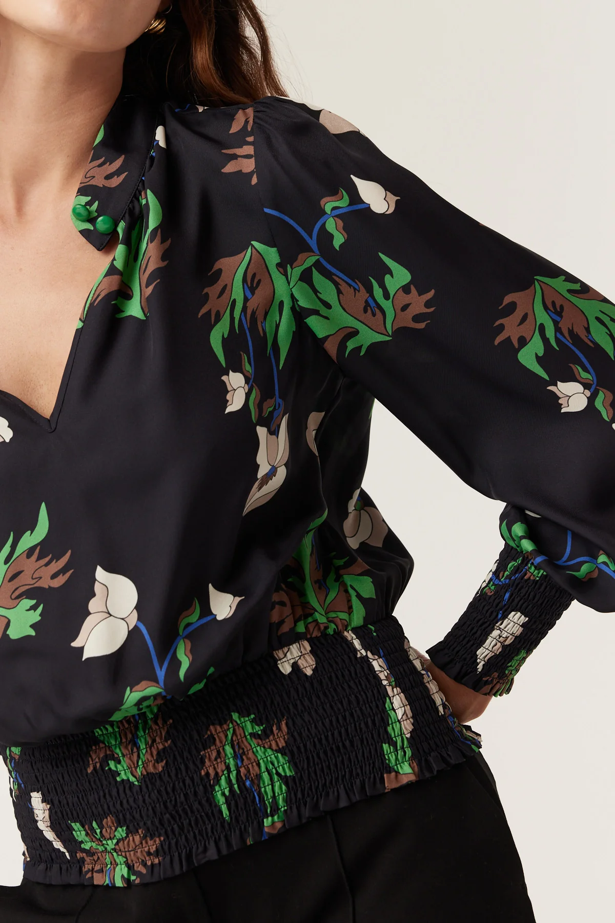 Colette Blouse - Wild Flower Print - Image 4