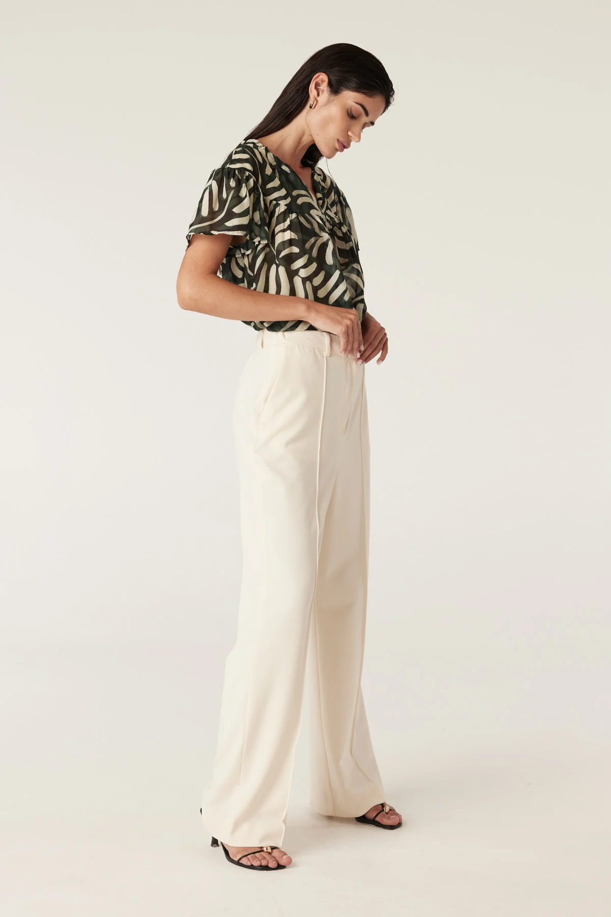 Eden Blouse - Shadow Leaf Print - Image 4