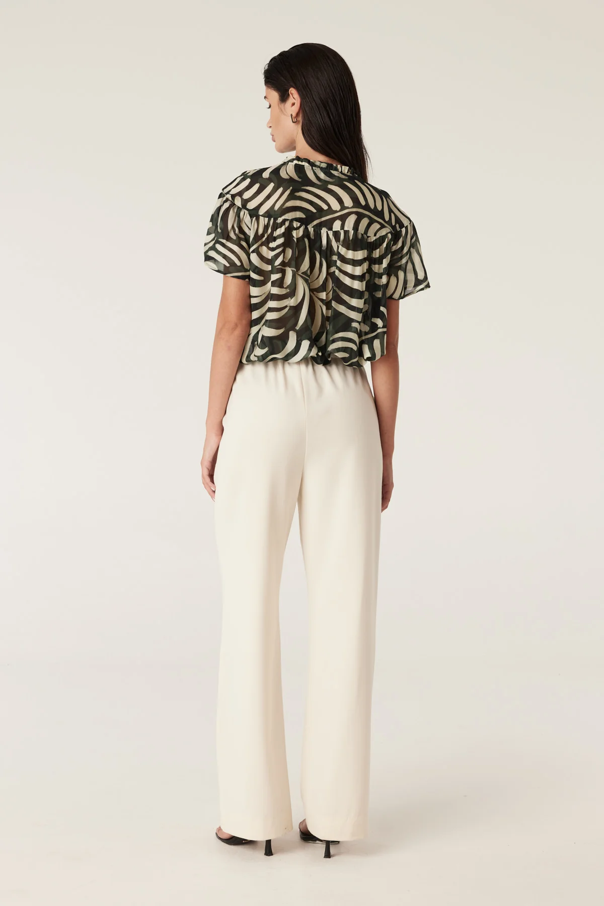 Eden Blouse - Shadow Leaf Print - Image 5