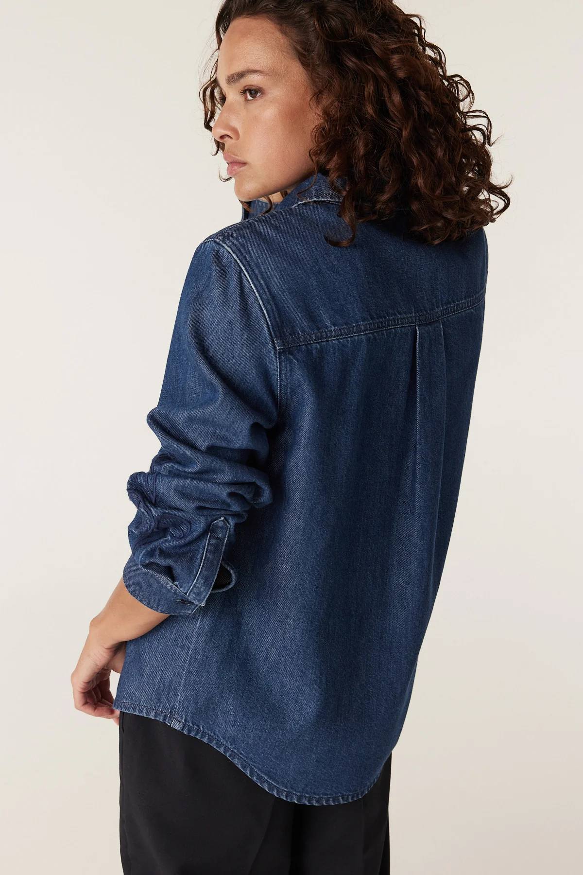 Essie Denim Shirt - Indigo - Image 8