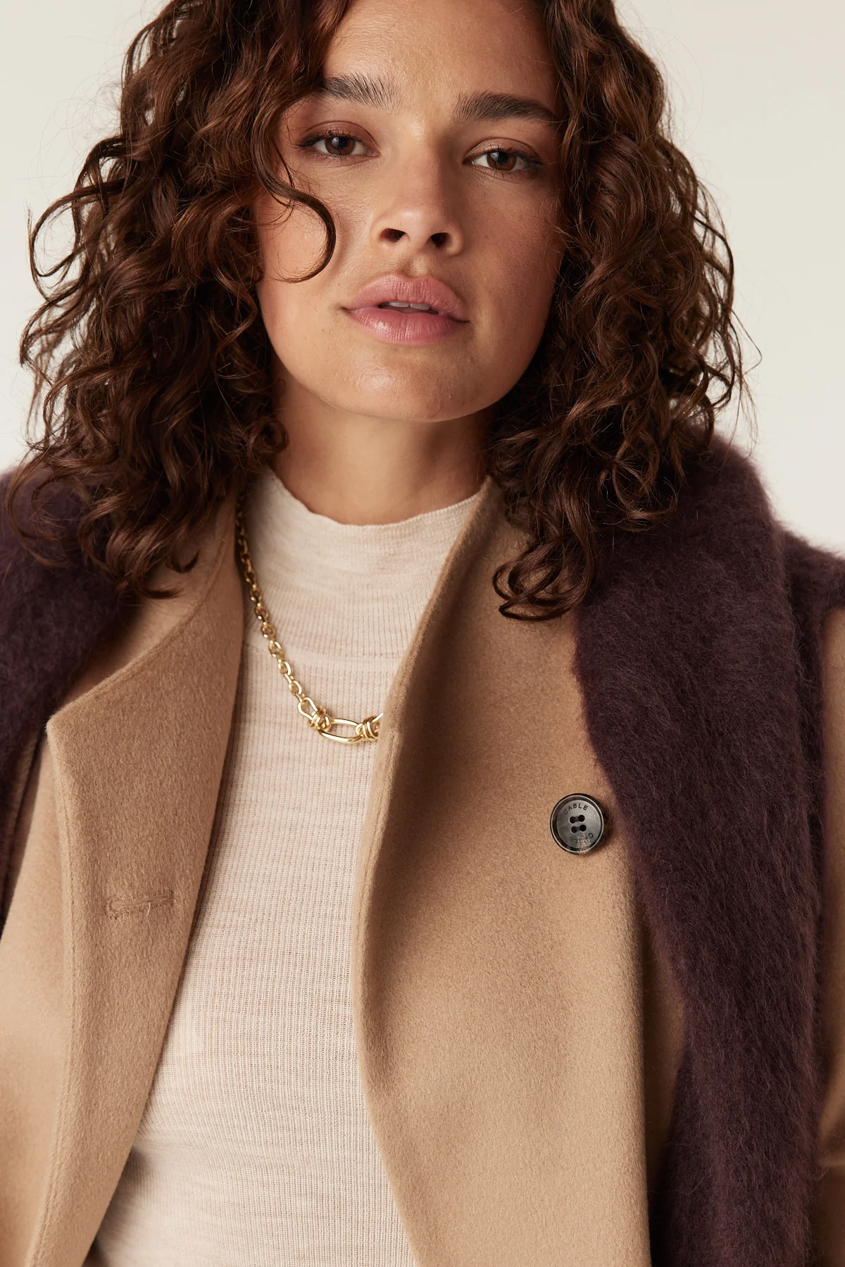 Eton Wool Coat - Camel - Image 4