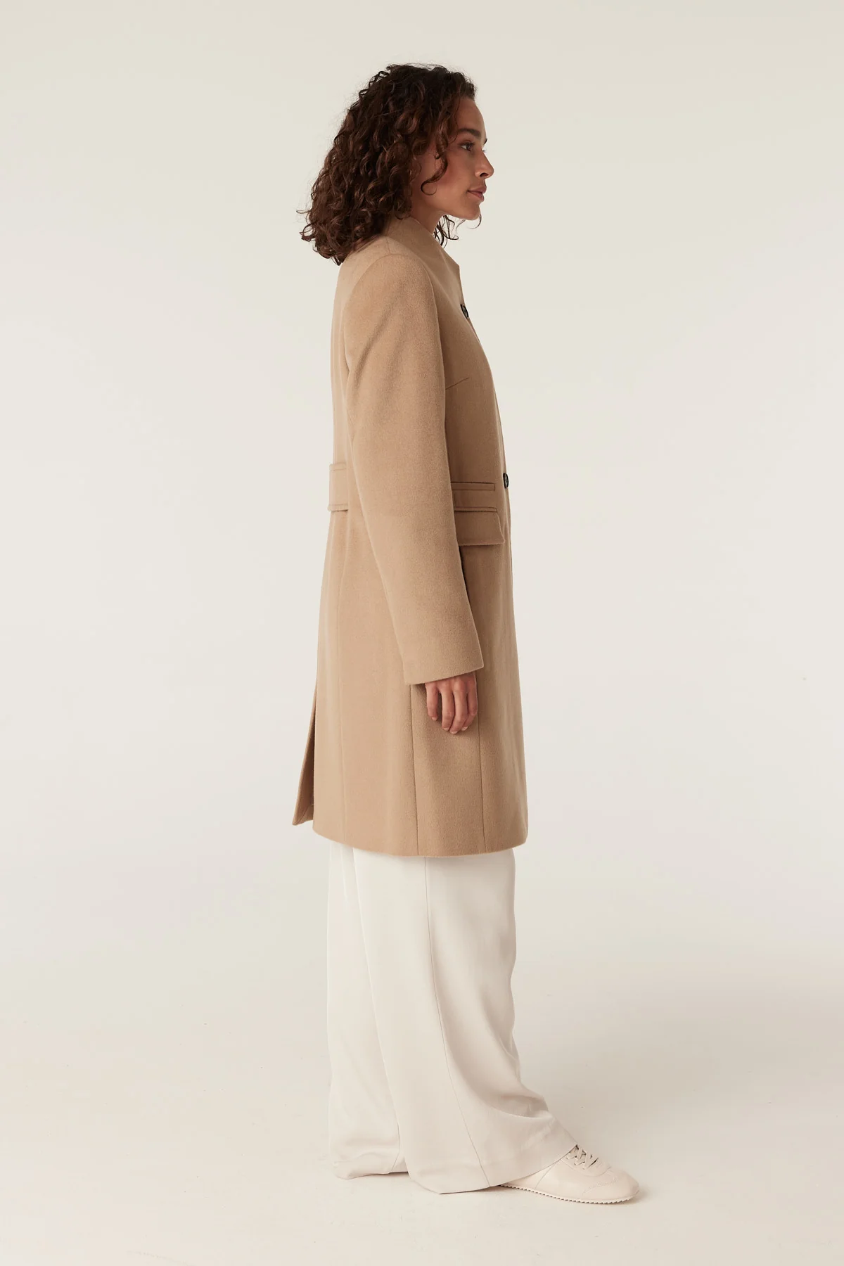 Eton Wool Coat - Camel - Image 5