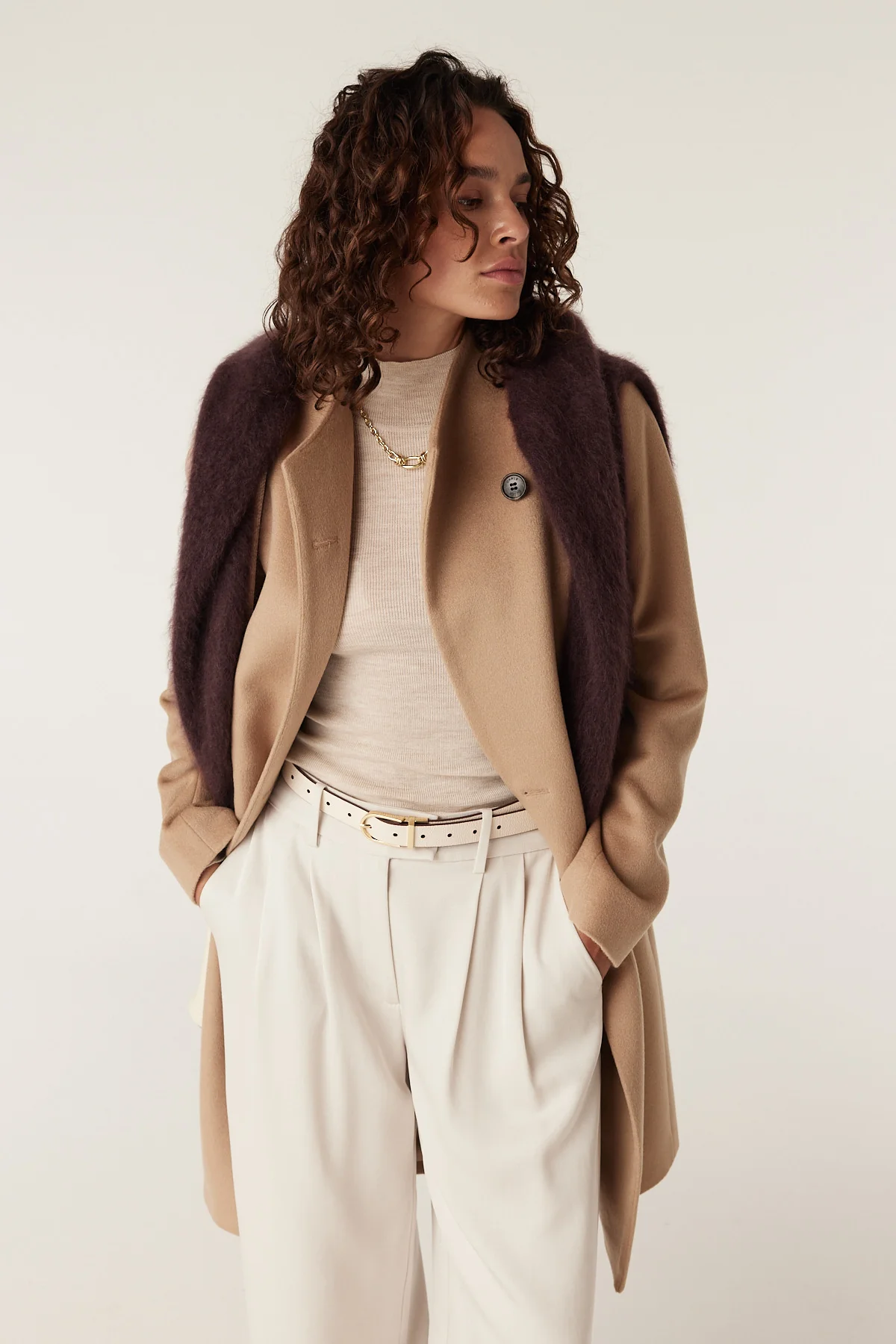 Eton Wool Coat - Camel - Image 6