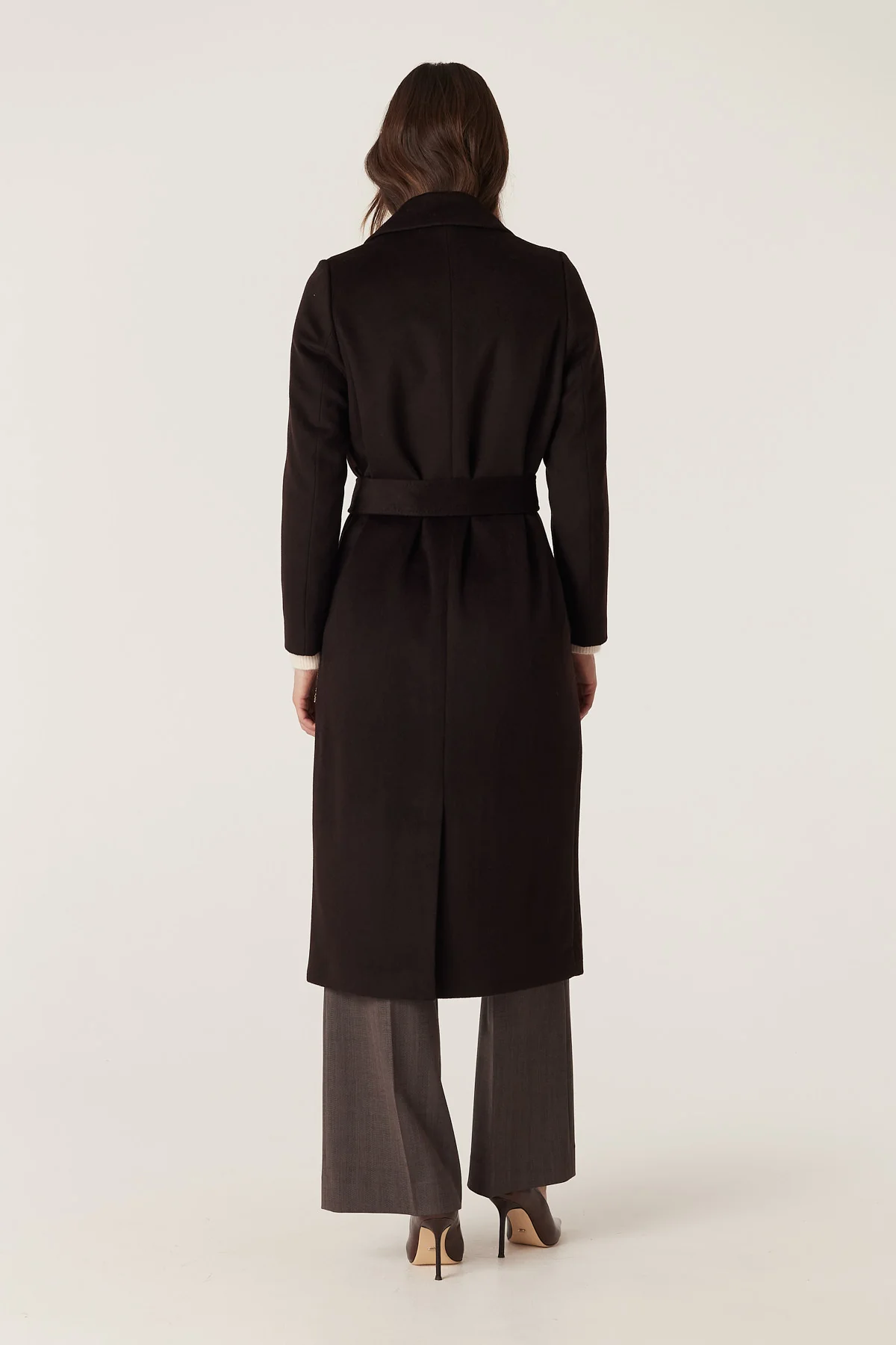 Evans Wool Coat - Espresso - Image 11