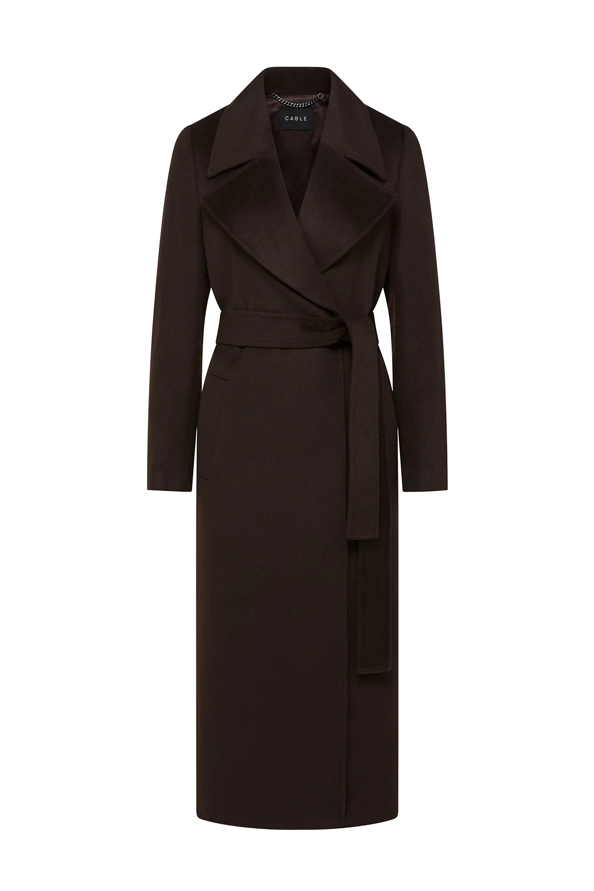 Evans Wool Coat - Espresso - Image 2