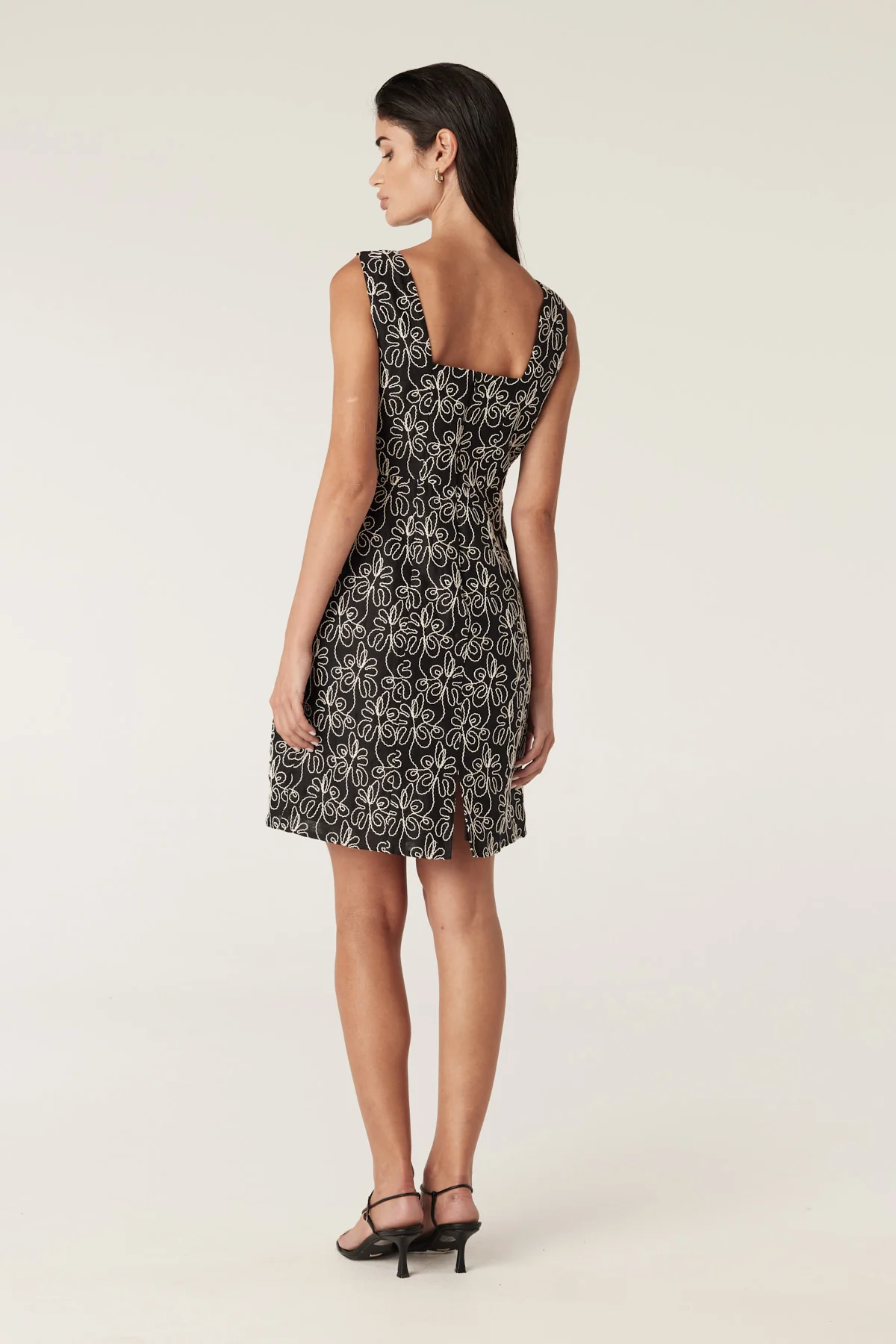 Fable Linen Dress - Black - Image 6