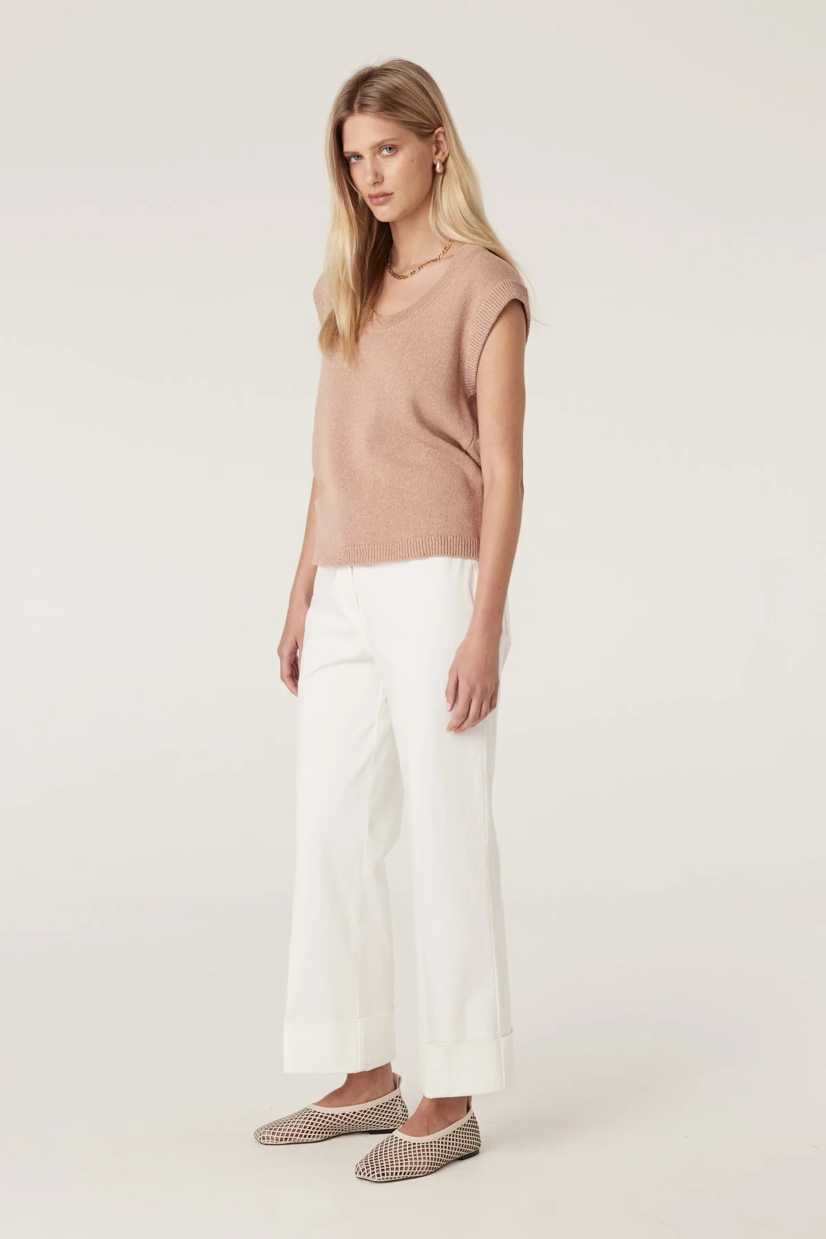 Flax Scoop Top - Terracotta - Image 5