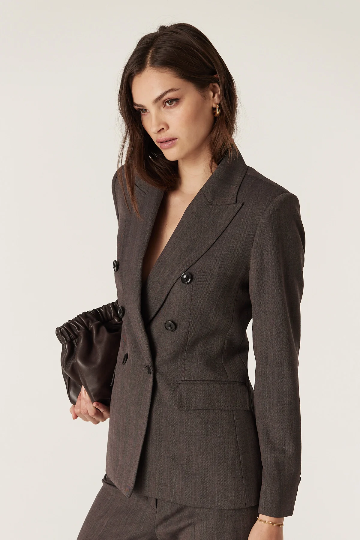 Fletcher Wool Blazer - Mocha - Image 6