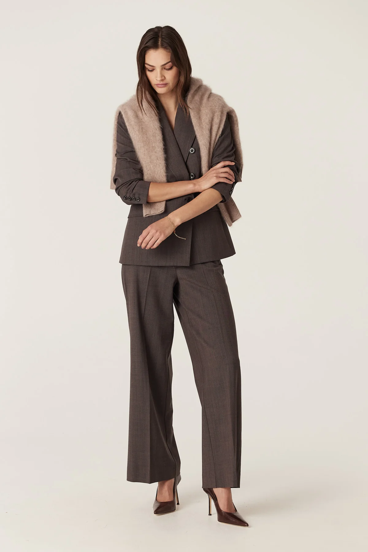Fletcher Wool Blazer - Mocha - Image 8