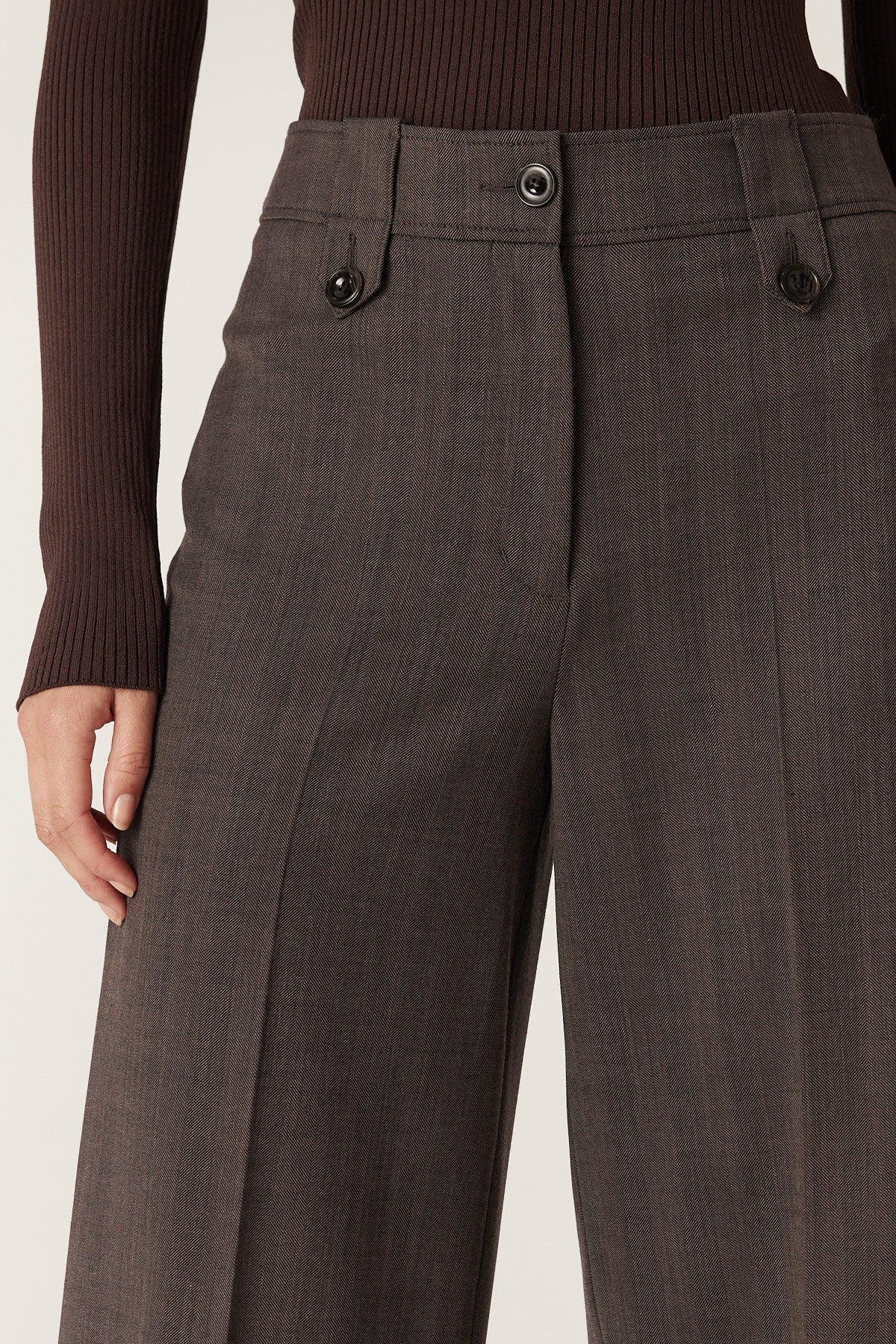 Fletcher Wool Pant - Mocha - Image 3