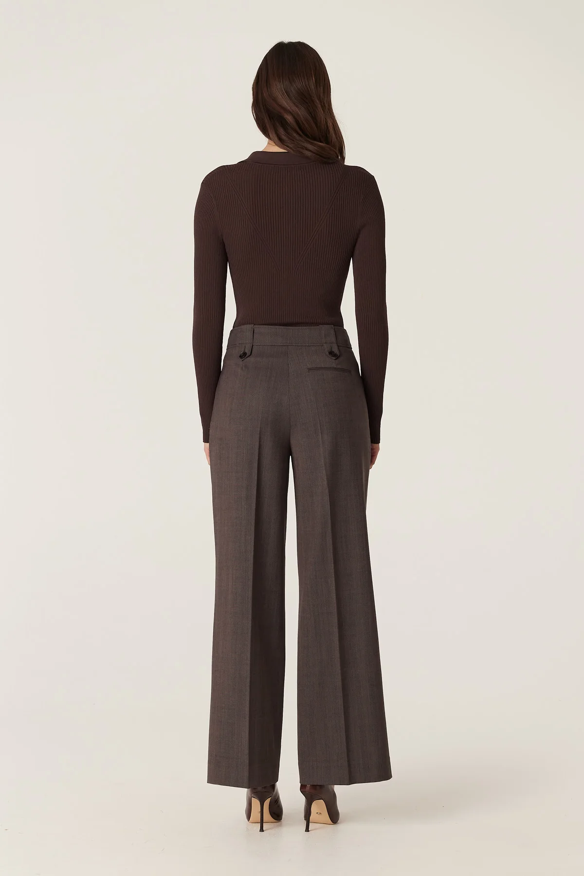 Fletcher Wool Pant - Mocha - Image 6