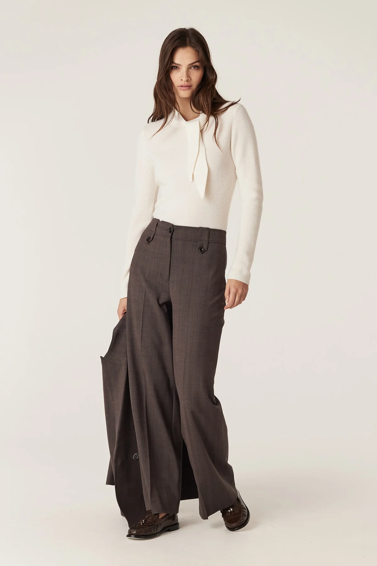 Fletcher Wool Pant - Mocha - Image 7
