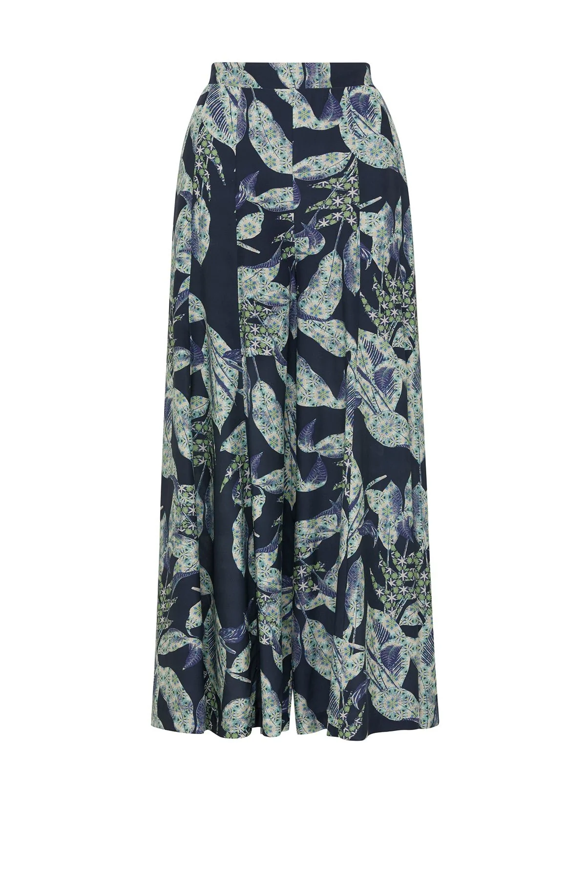 Havana Wide Leg Pant - Navy Floral - Image 2