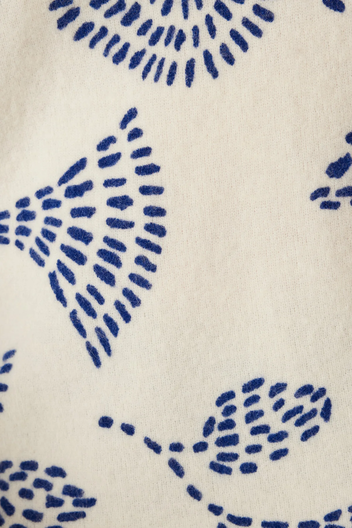 Hayes Mohair Jumper - Blue Print - Image 6