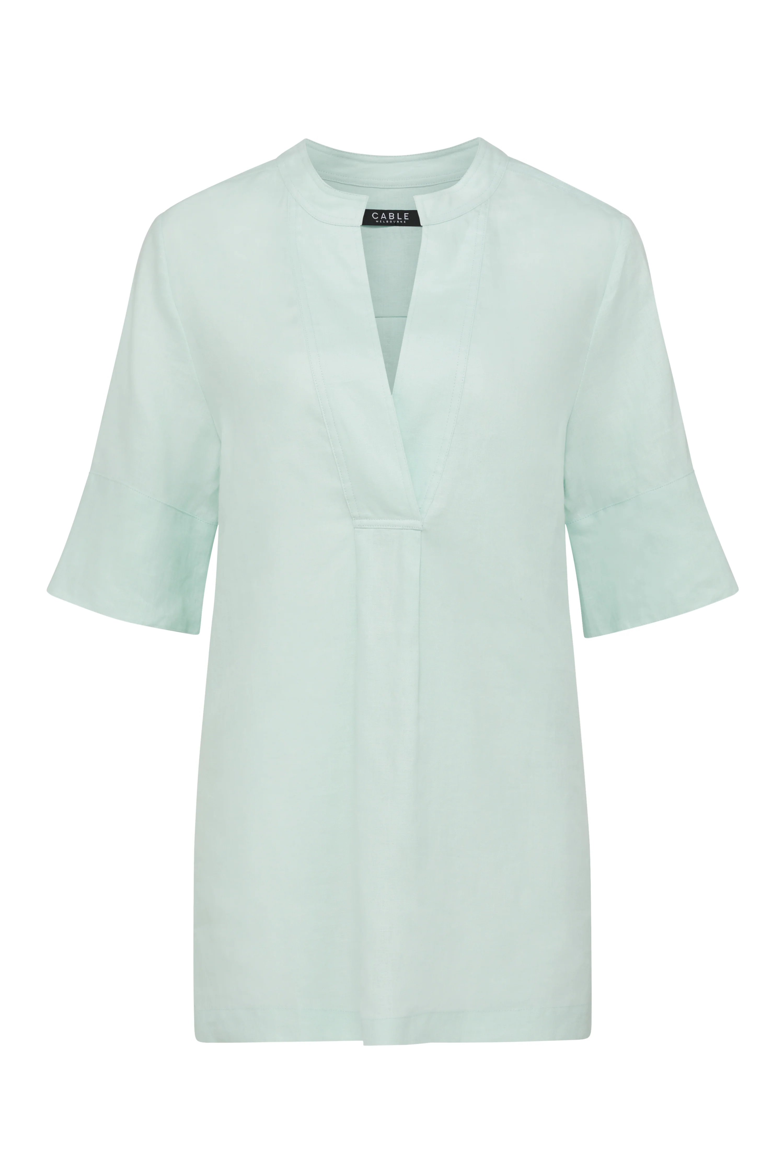 Hayward Linen Blouse - Seafoam - Image 2