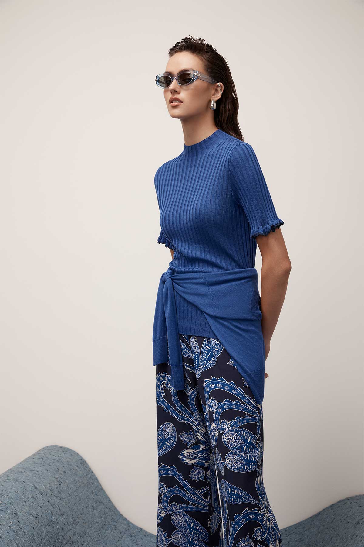 Helena Pant - Paisley Blue - Image 8