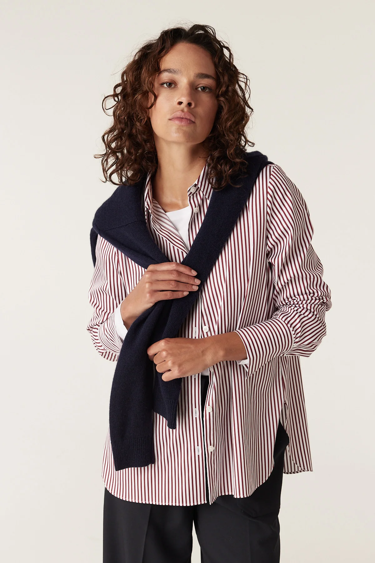 Henri Stripe Shirt - Red Stripe - Image 3