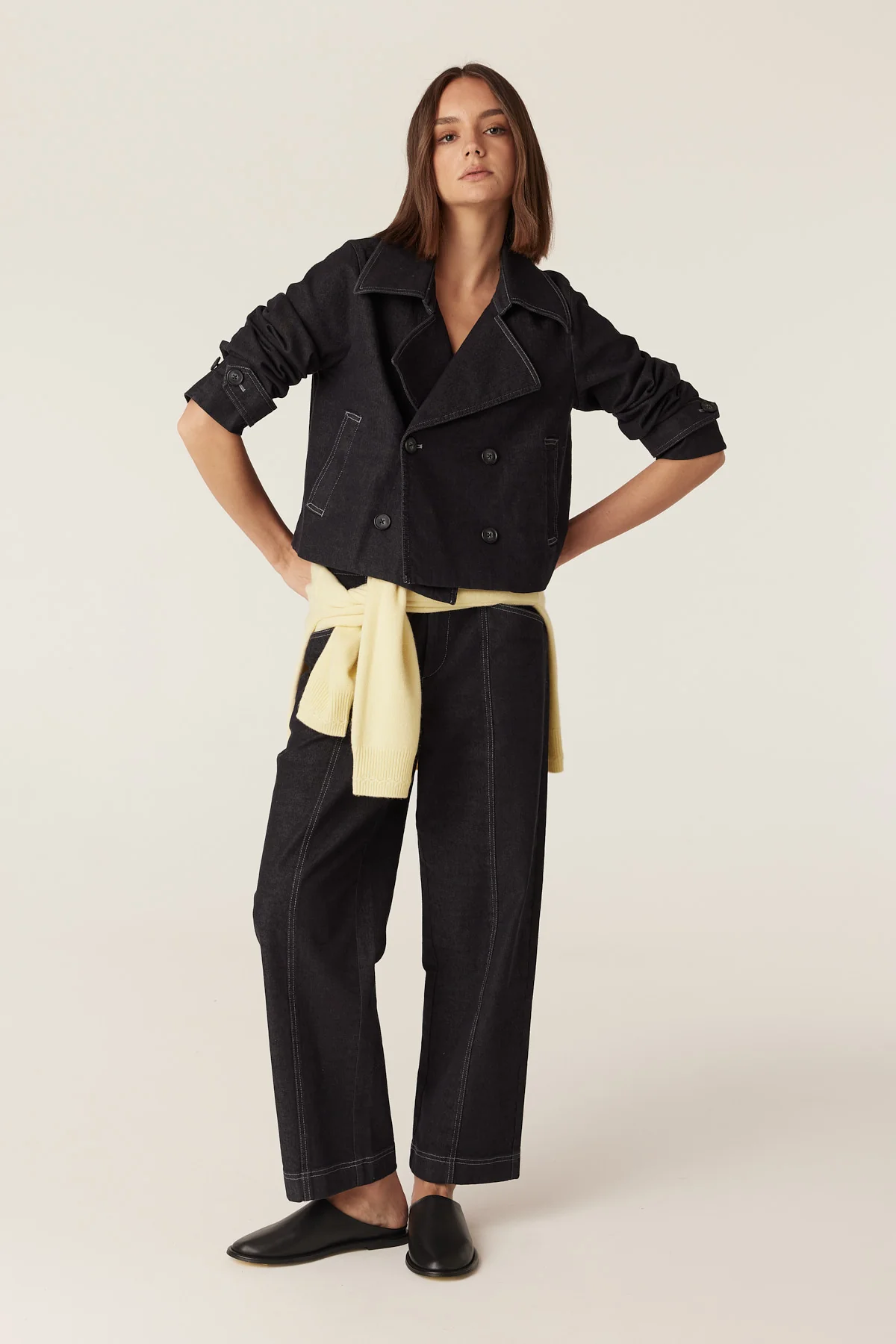 Heyworth Denim Jacket - Charcoal - Image 6