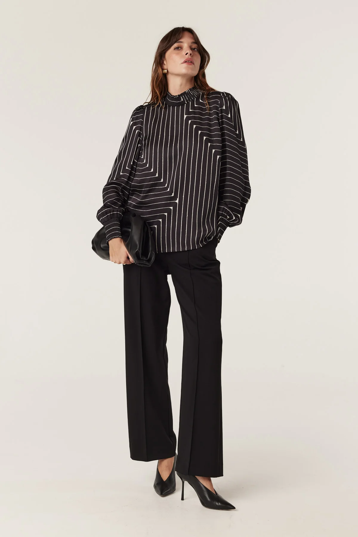 Imogen Blouse - Linear Print - Image 3