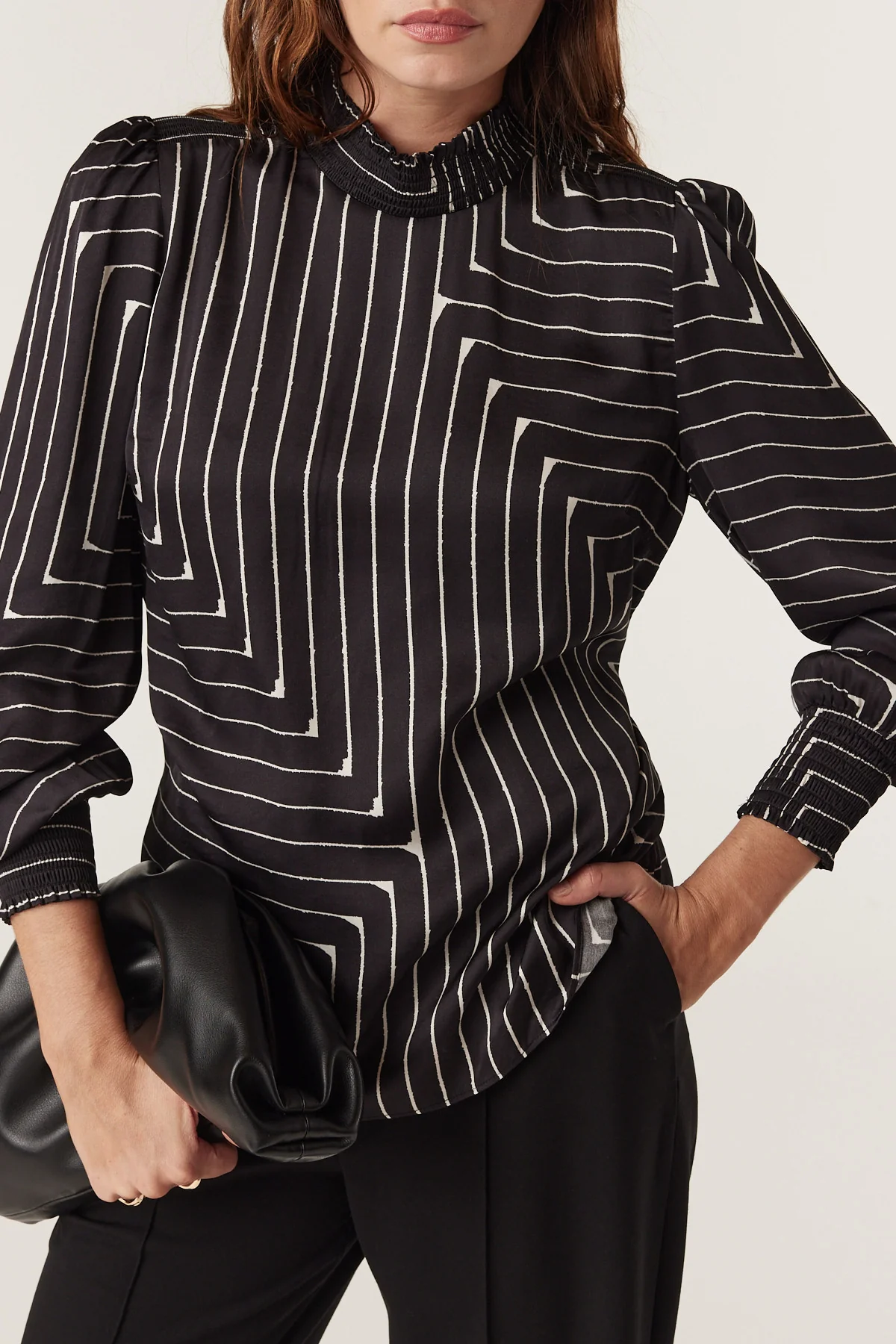 Imogen Blouse - Linear Print - Image 4