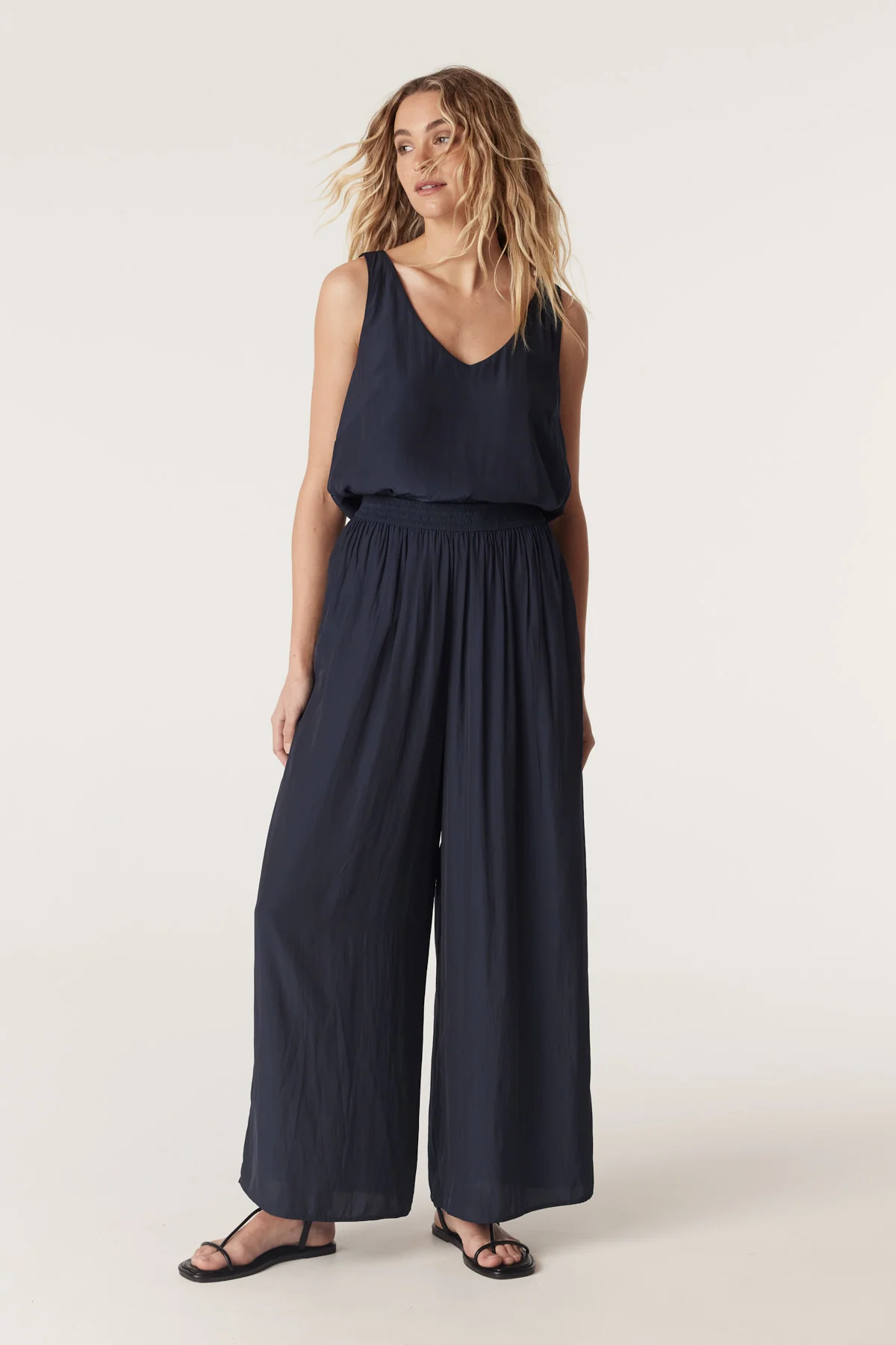 Kahlo Cami - Navy - Image 7