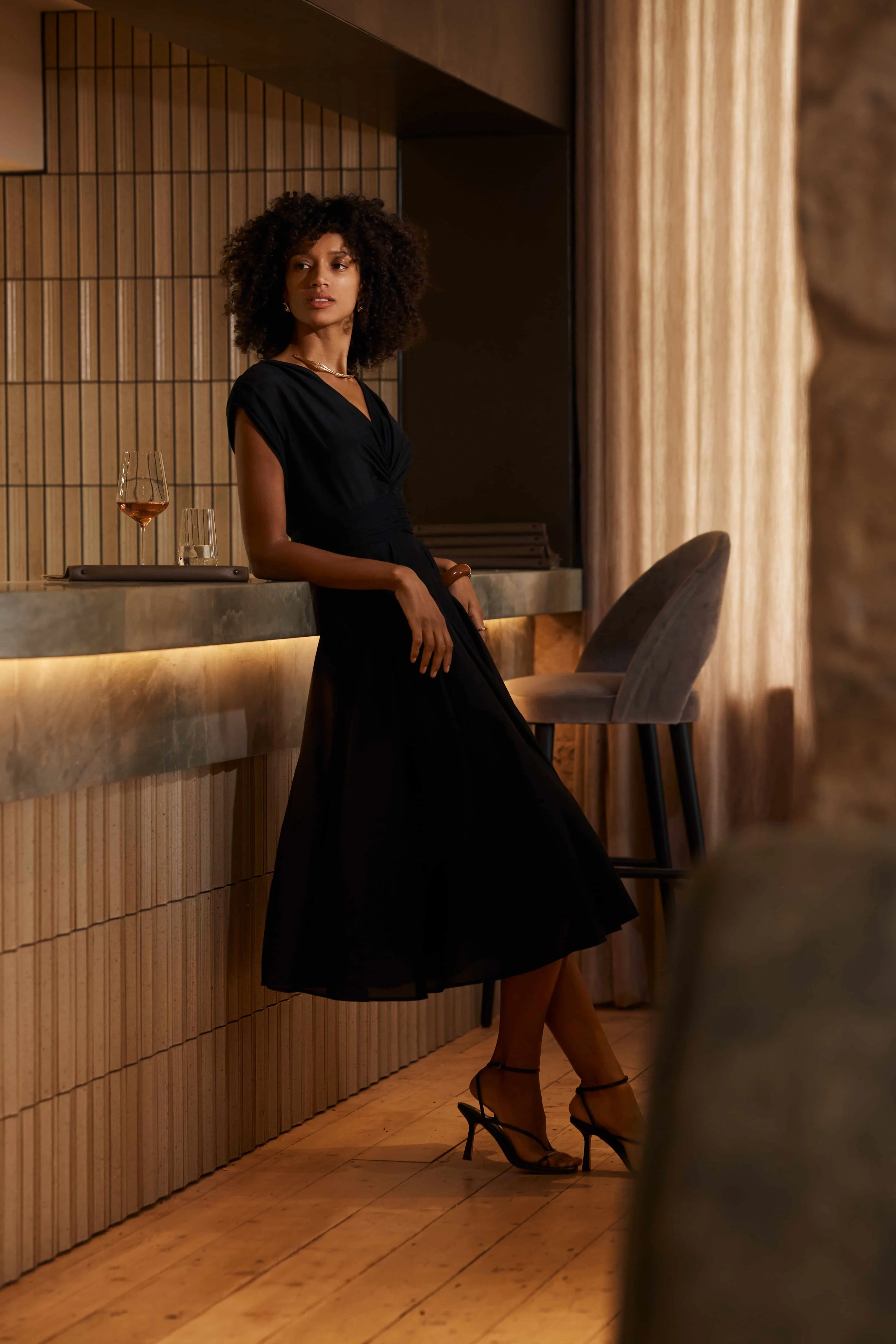 Layla Dress - Black - Image 3
