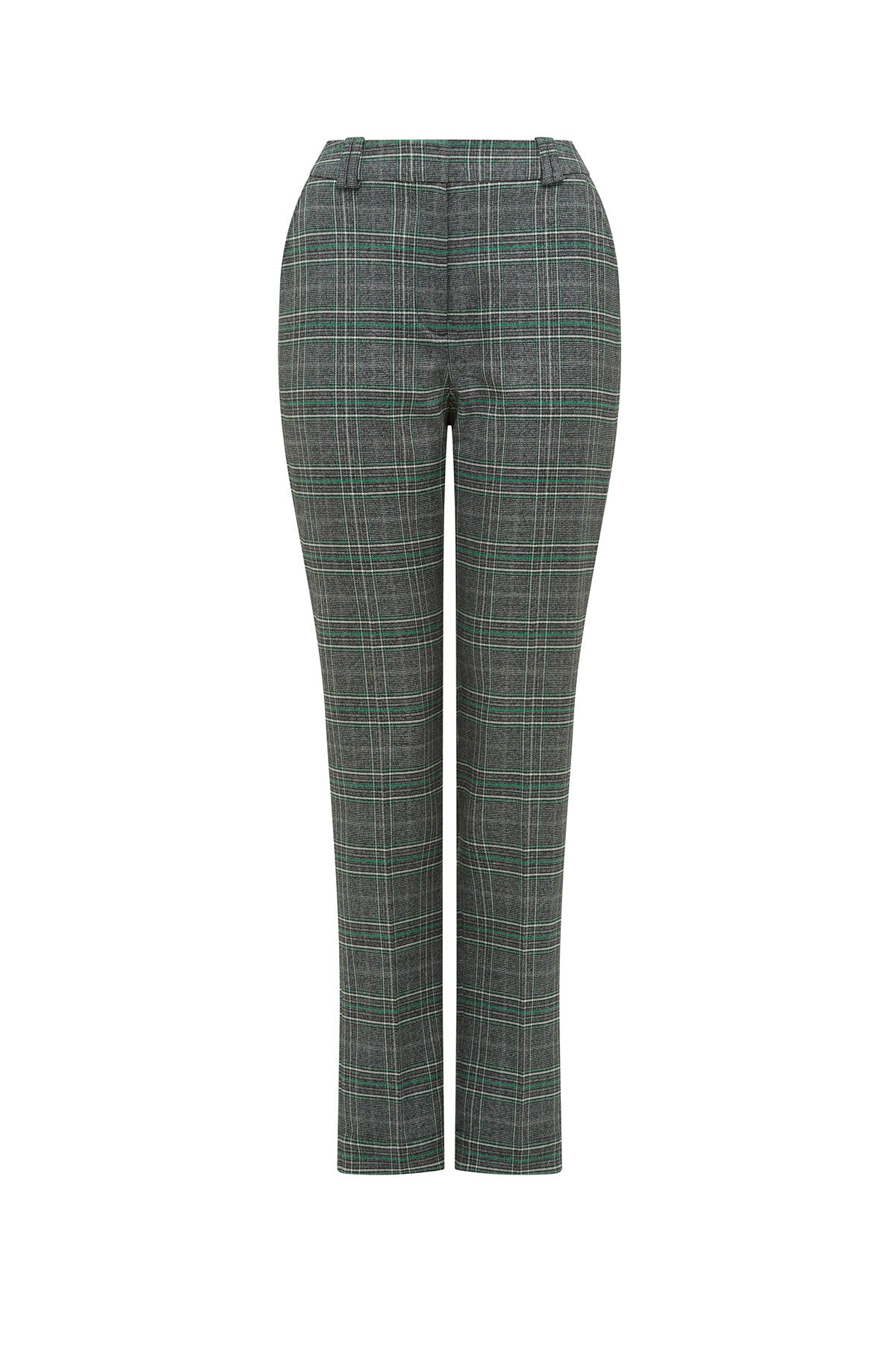 Lennon Check Pant - Green Check - Image 2