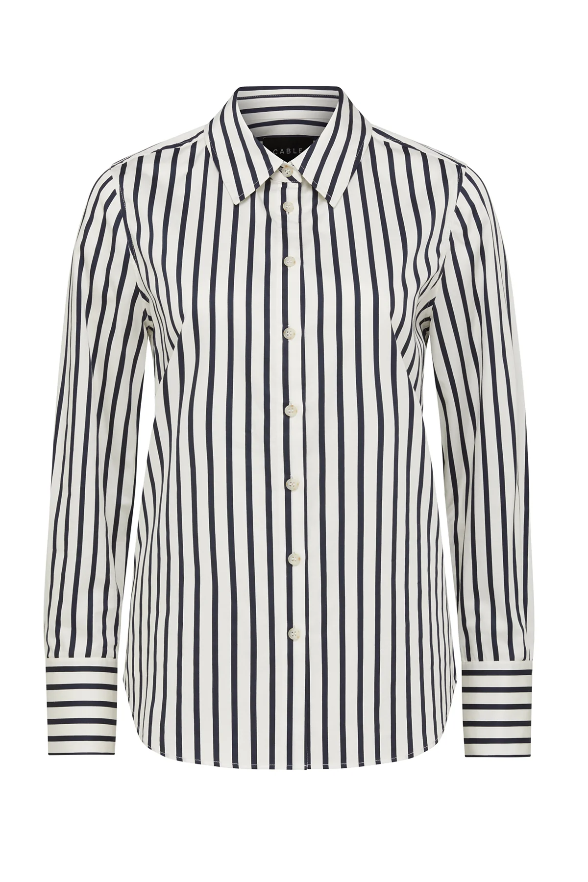 Lina Stripe Shirt - Navy Stripe - Image 2