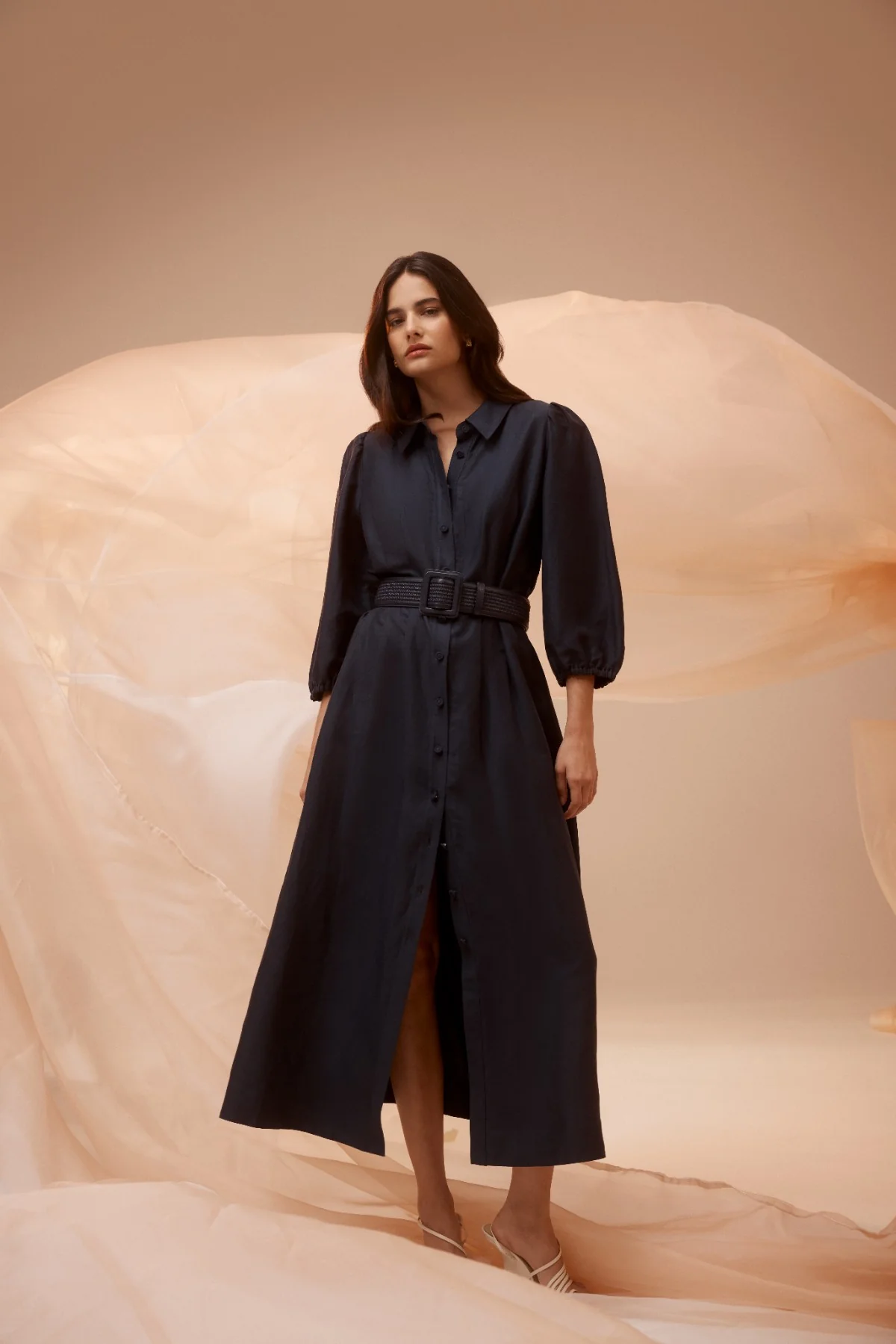 Manly Dress - Navy - Image 3