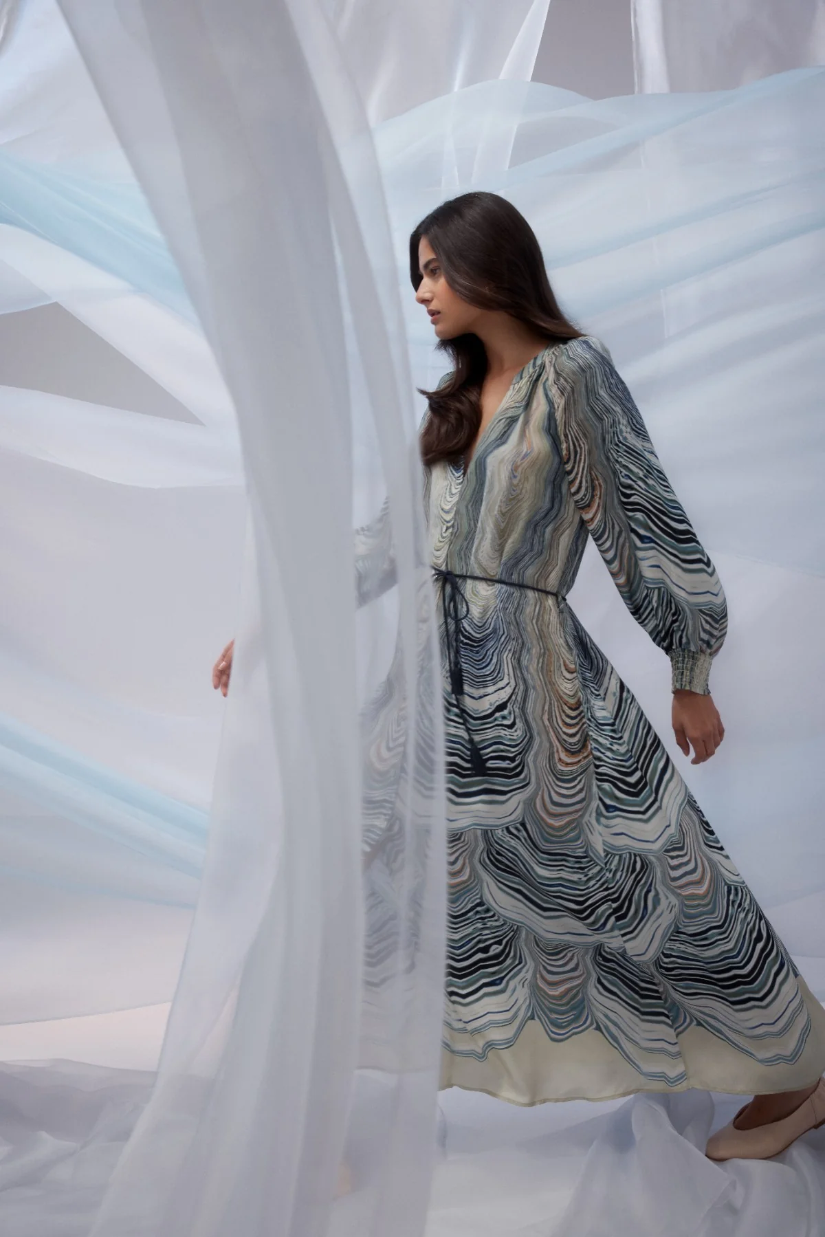 Maxime Dress - Shell Print - Image 3