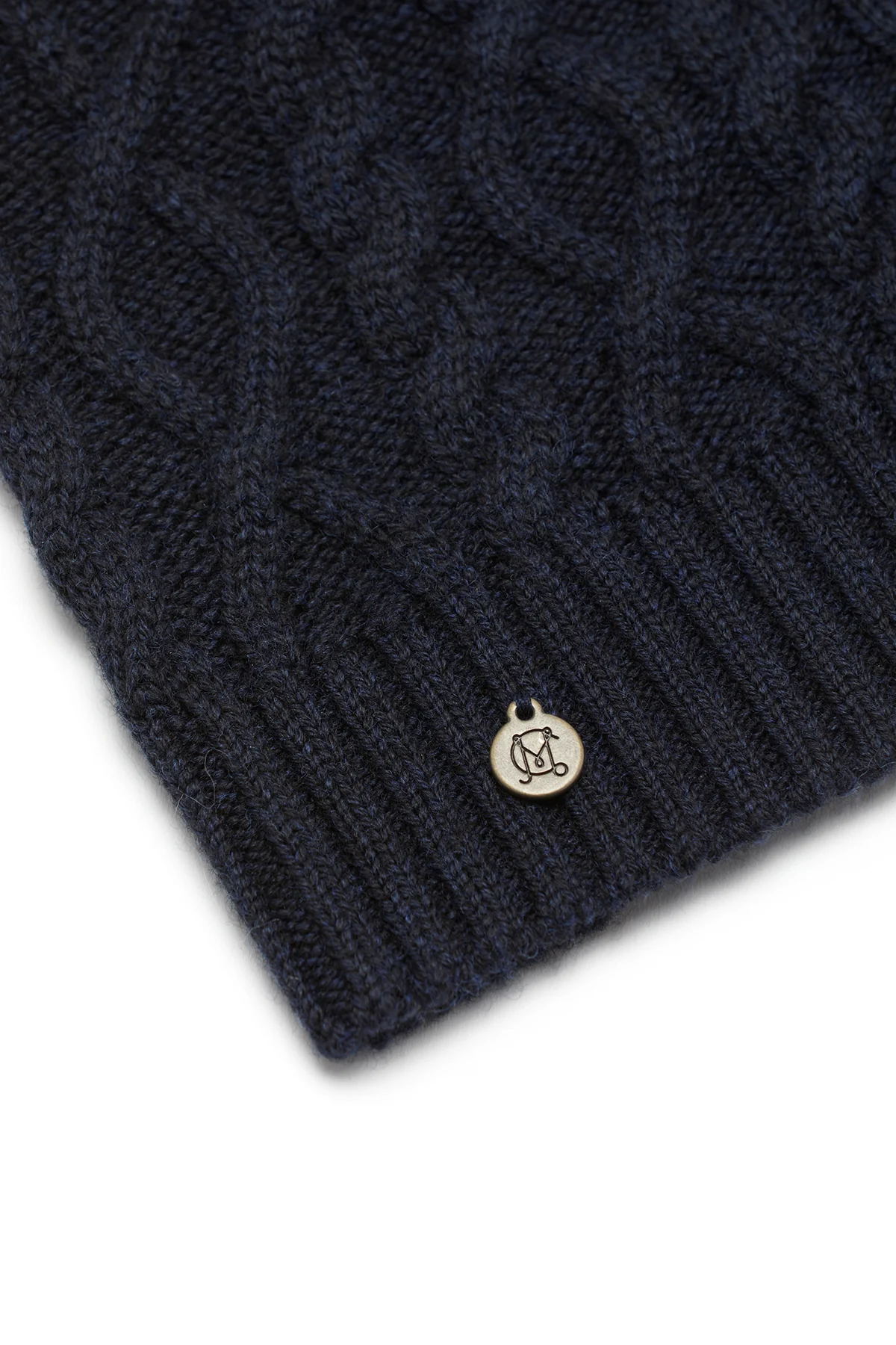 Merino Wool Beanie - Midnight Navy - Image 3