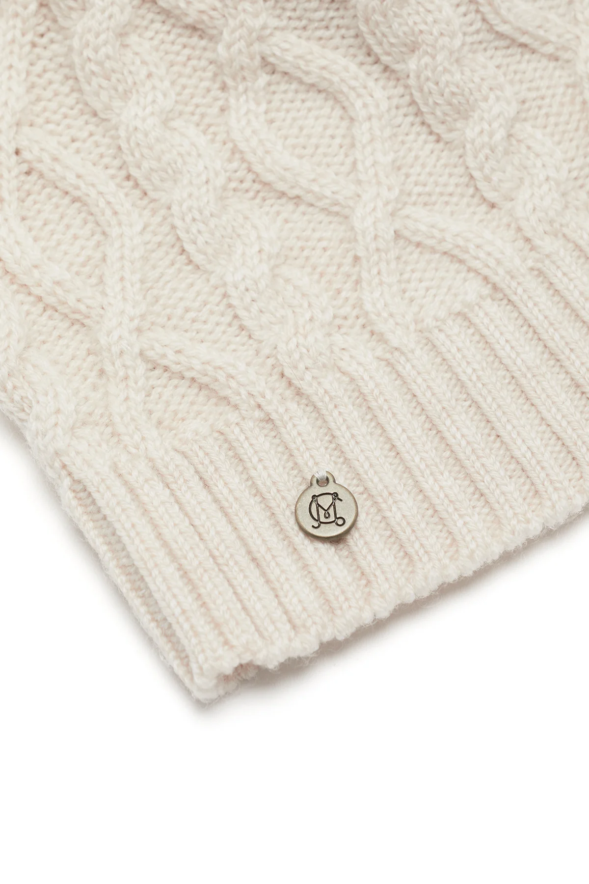 Merino Wool Beanie - Oatmeal - Image 3