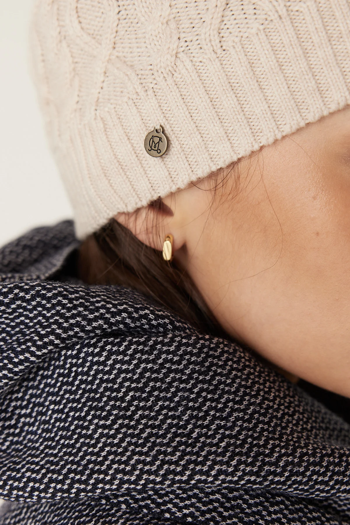 Merino Wool Beanie - Oatmeal - Image 7