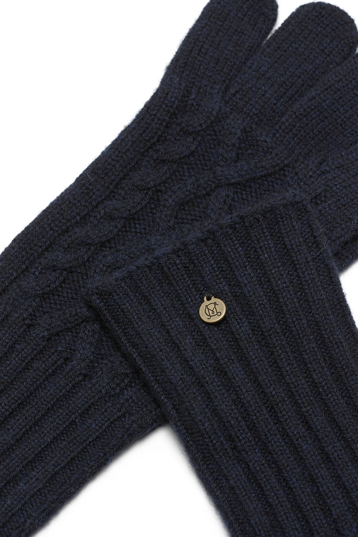 Merino Wool Gloves - Midnight Navy - Image 3