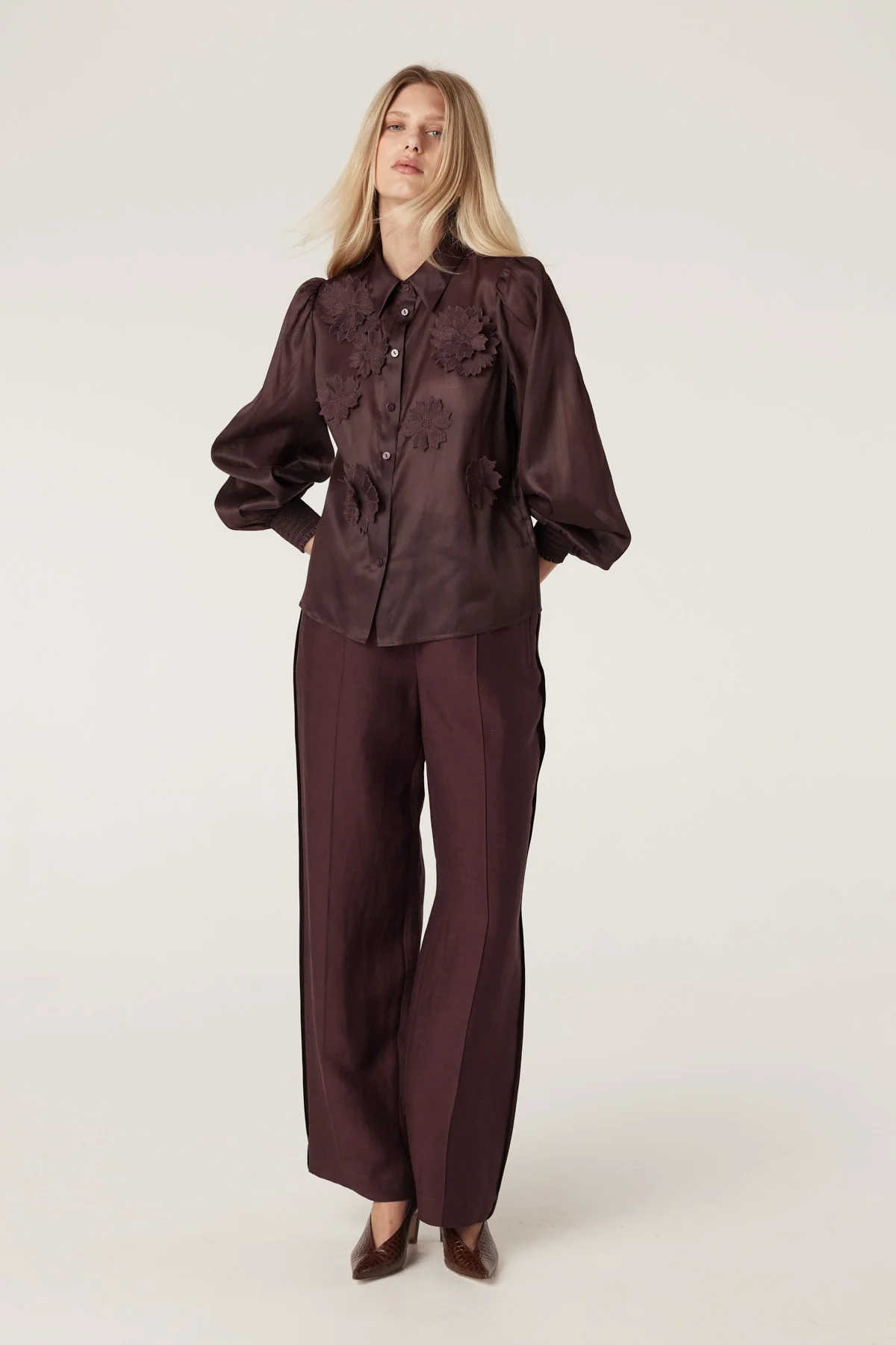 Mirage Blouse - Raisin - Image 7