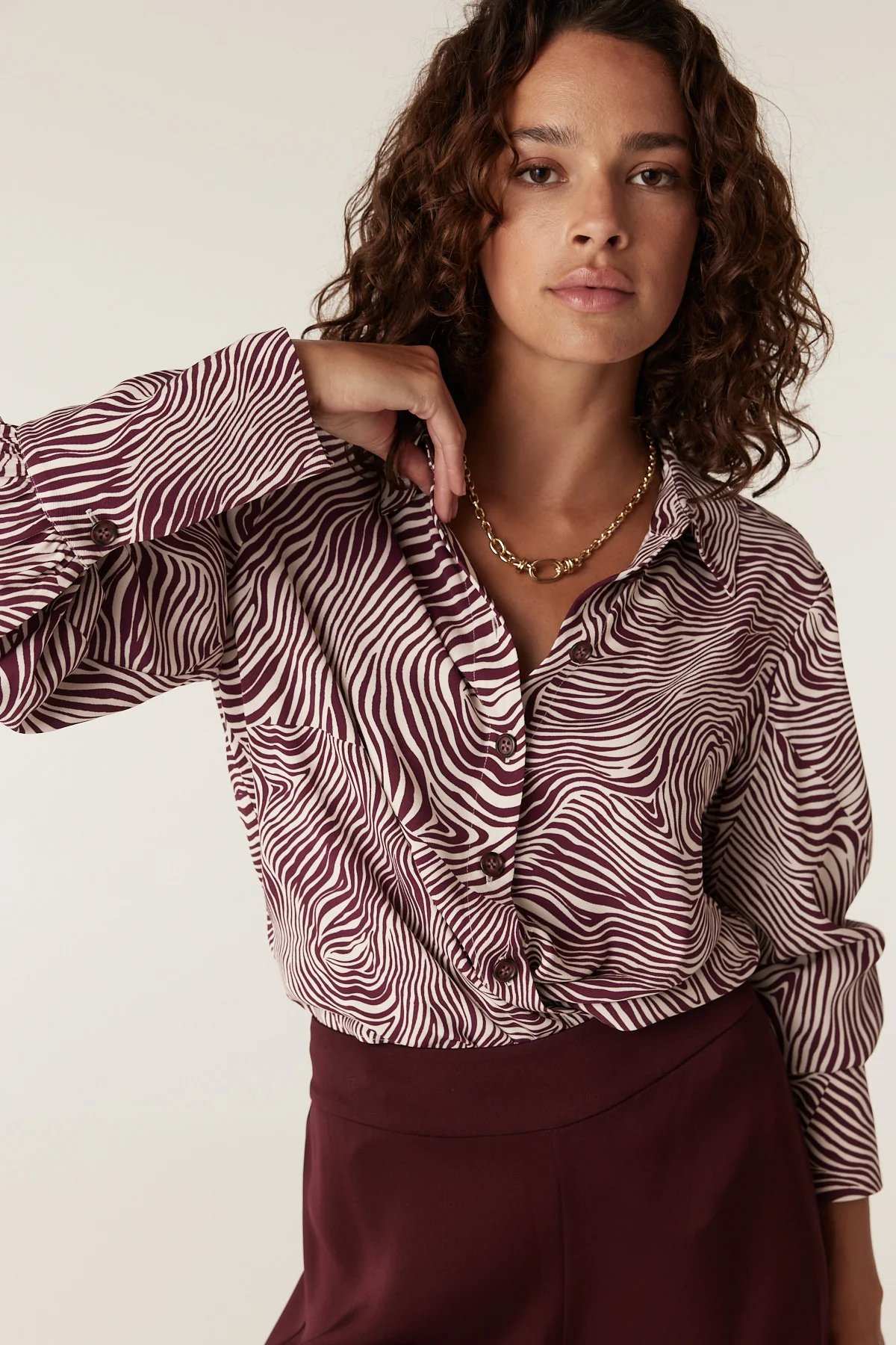 Muse Blouse - Zebra Print - Image 3