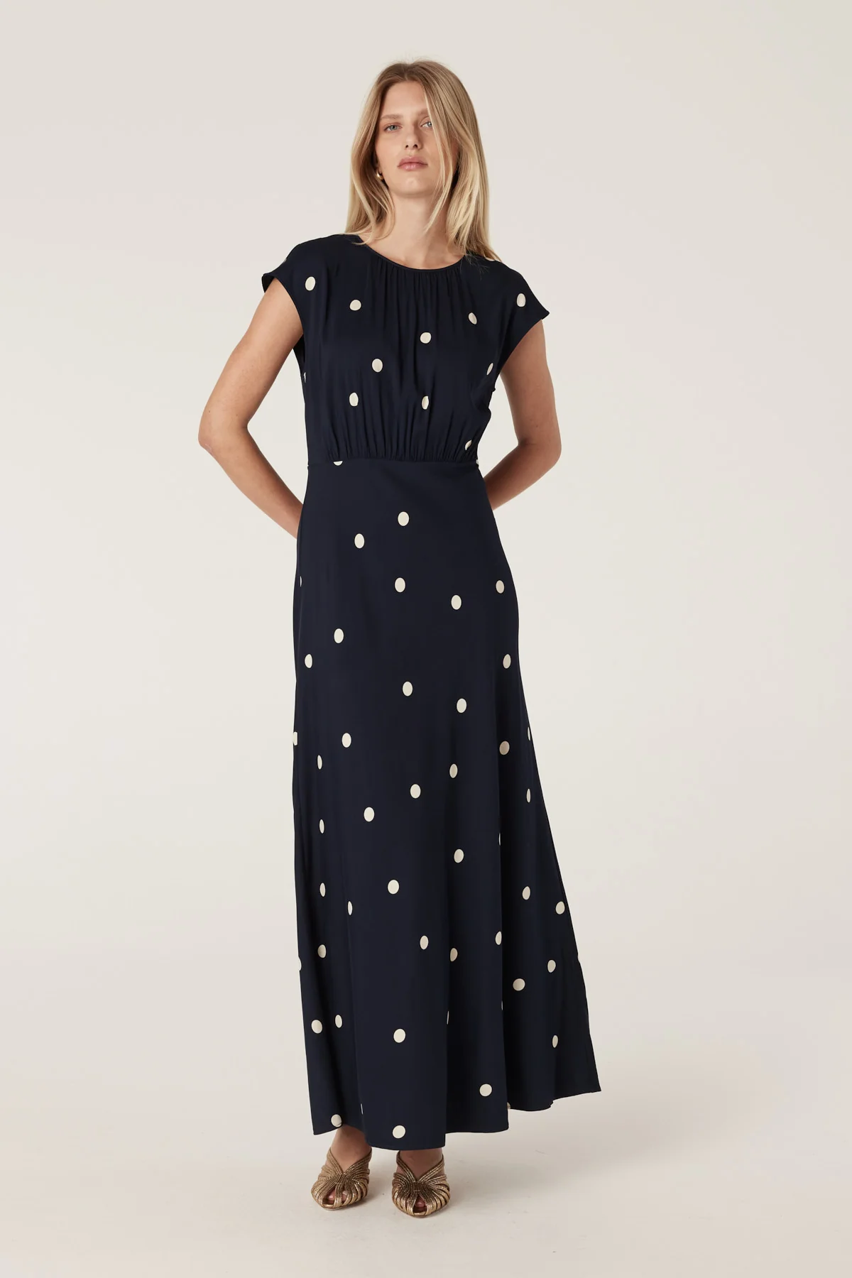 Muse Dress - Navy Spot