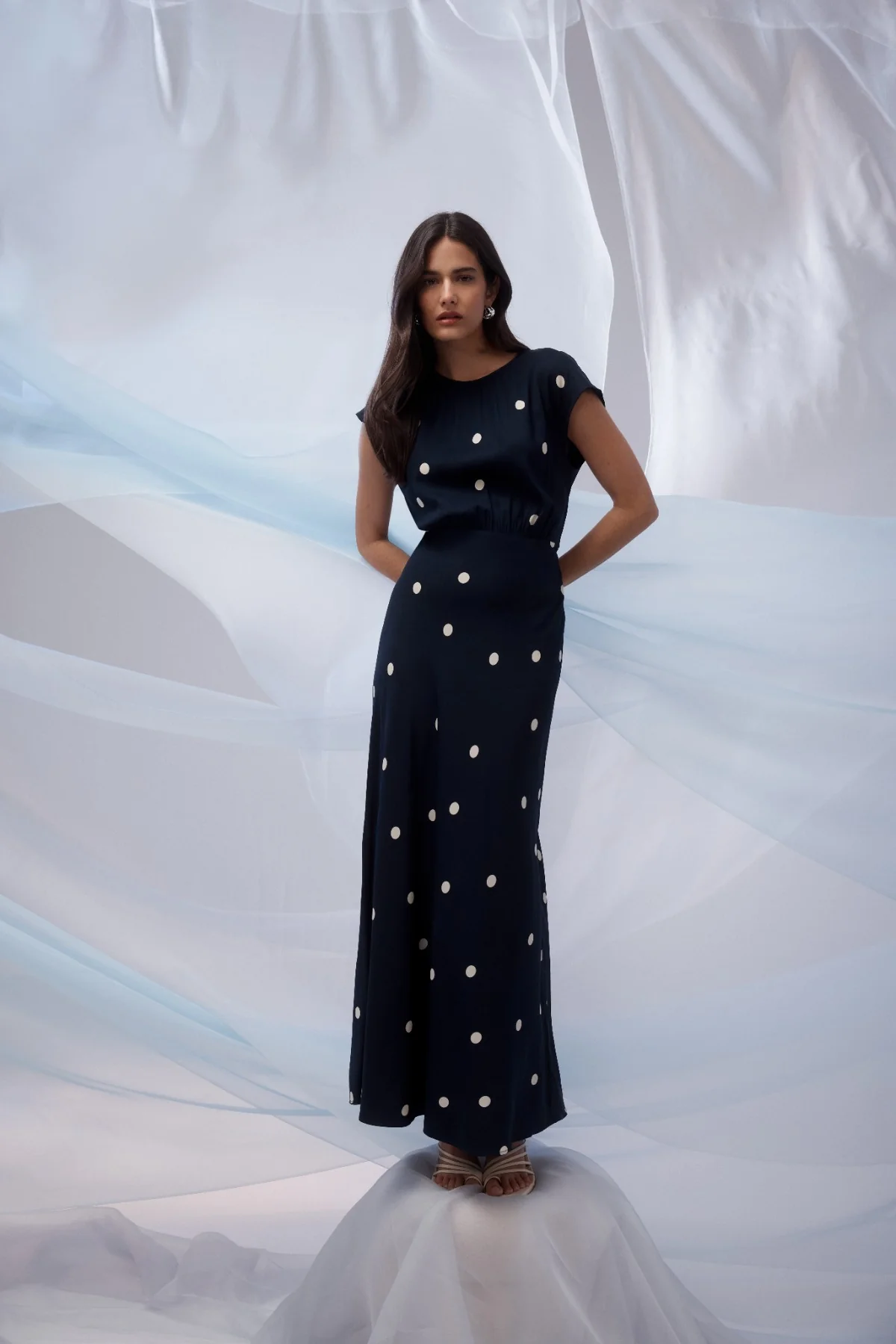 Muse Dress - Navy Spot - Image 3